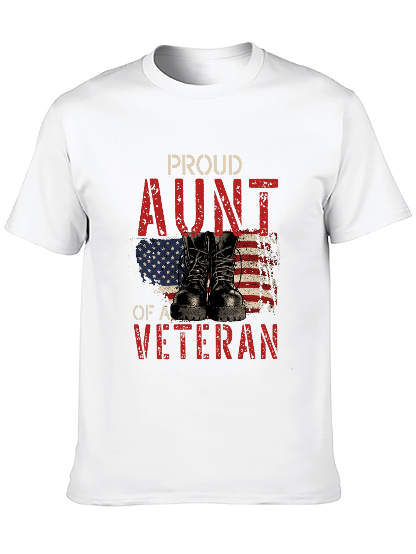 Proud Aunt of a Veteran Graphic T-Shirt