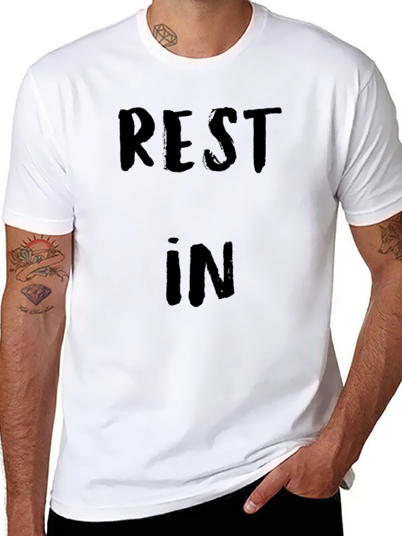 Rest In Peace T-Shirt - Black Graphic Tee