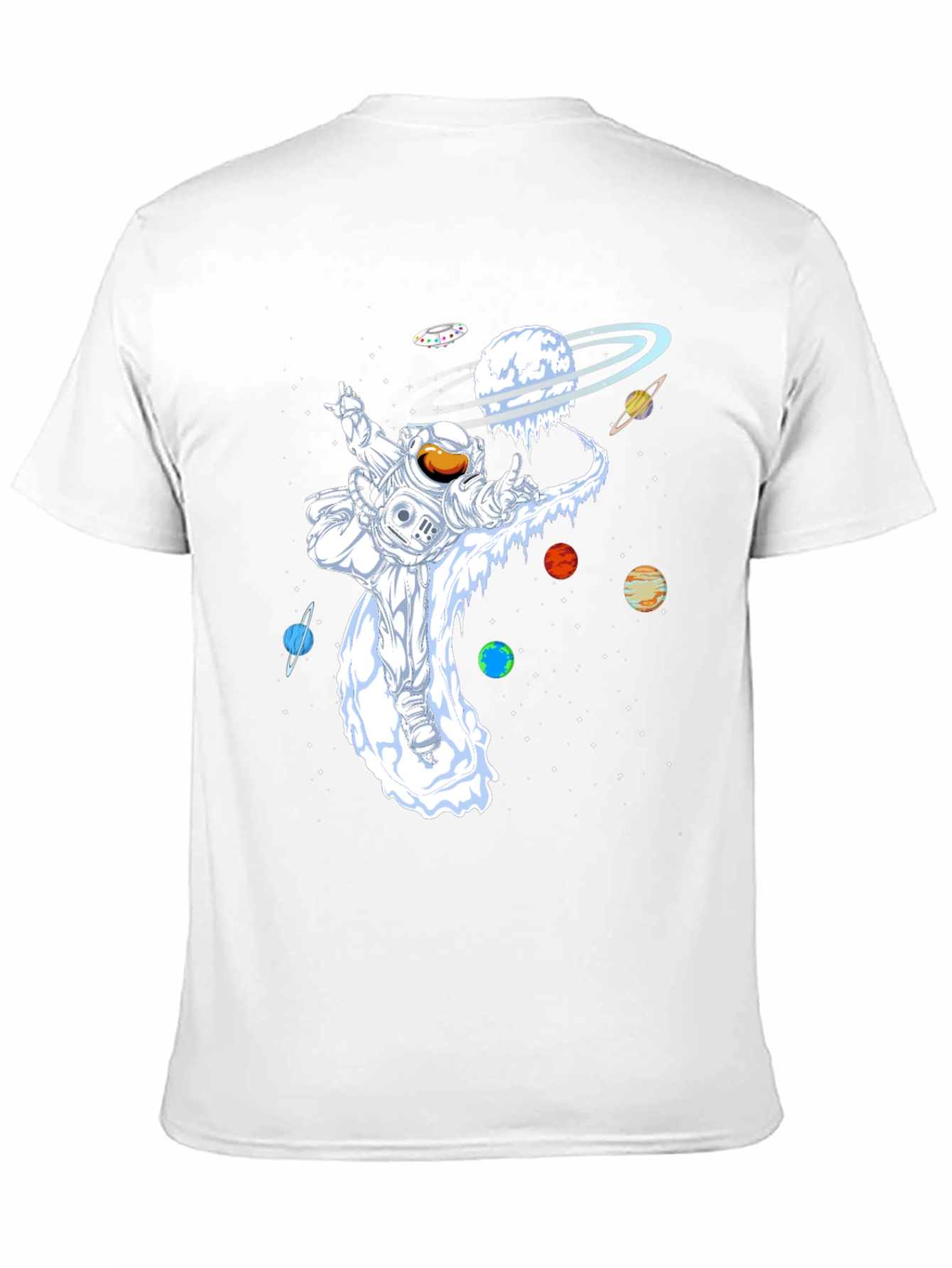 Astronaut Planets Graphic T-Shirt