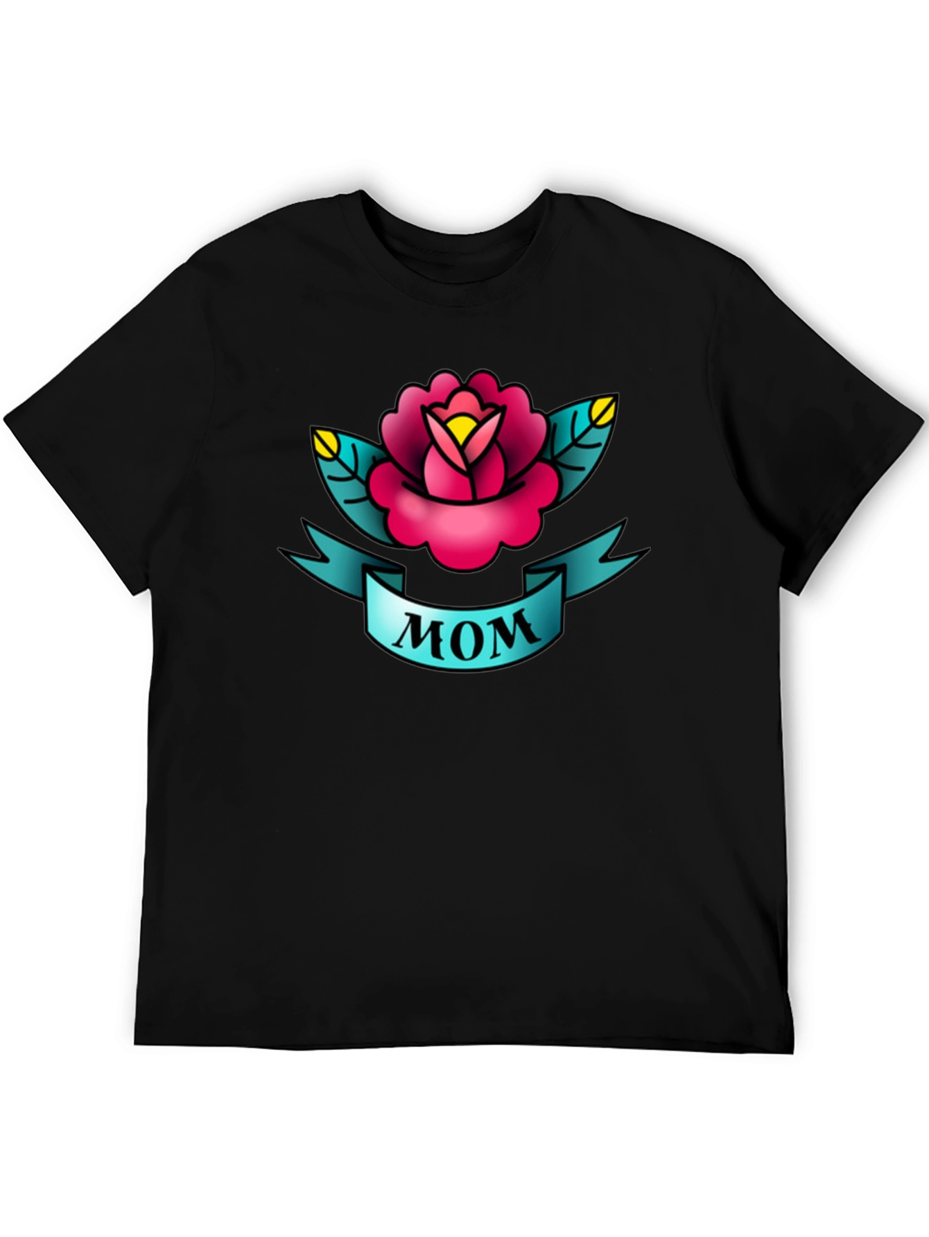 Mom Tattoo Style Rose Graphic Tee