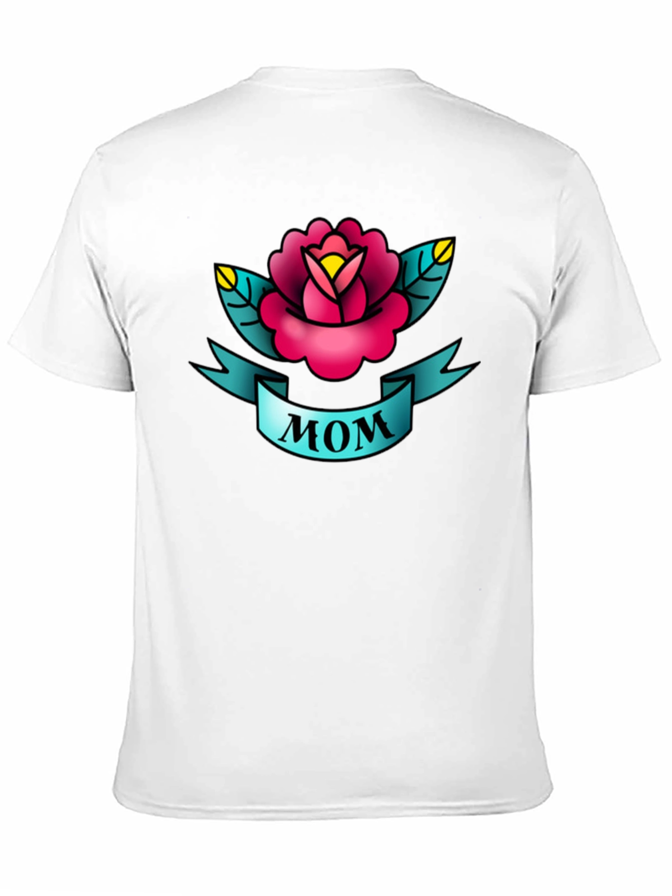 Mom Tattoo Style Rose Graphic Tee