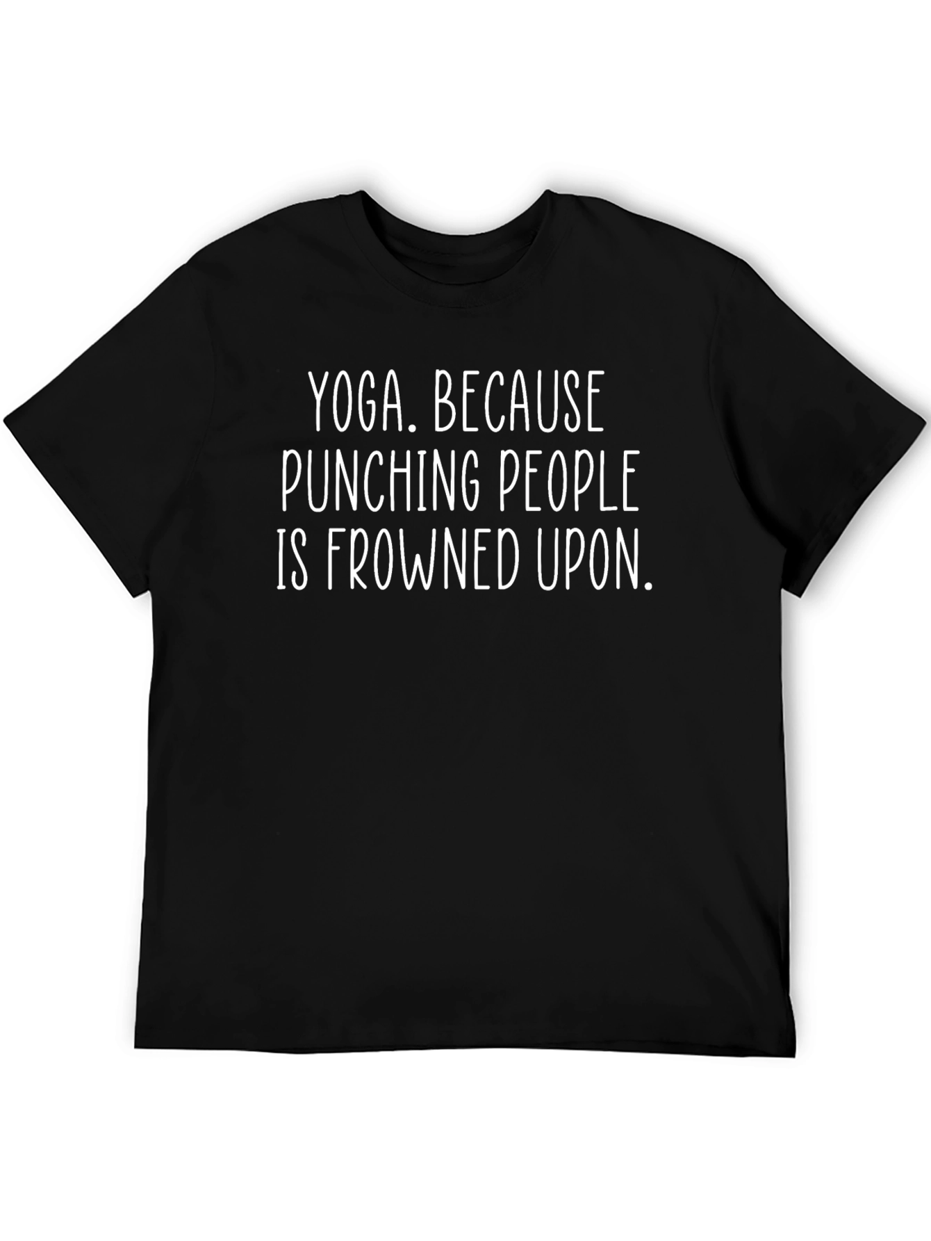 Yoga Because Punching People T-Shirt