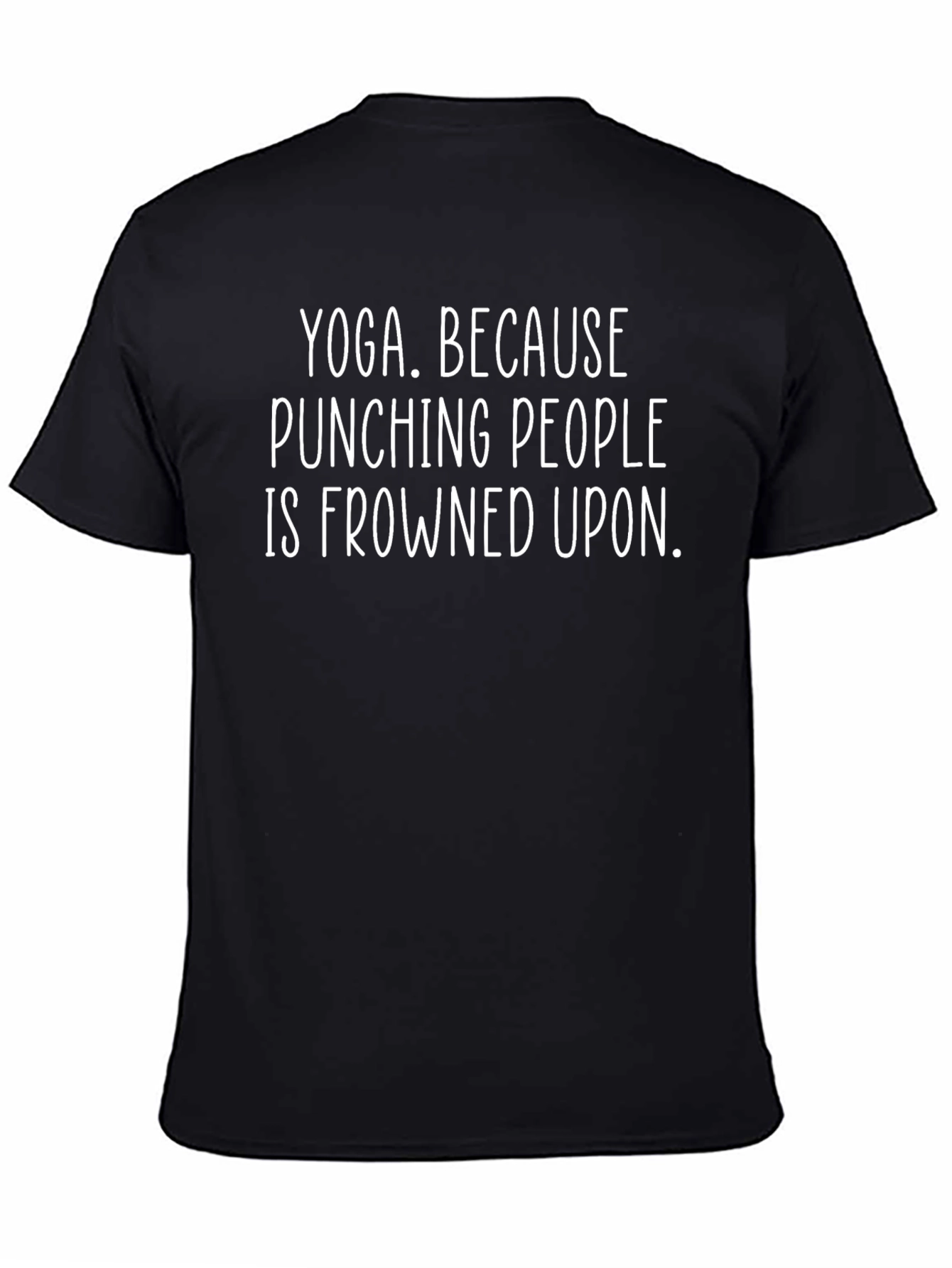 Yoga Because Punching People T-Shirt