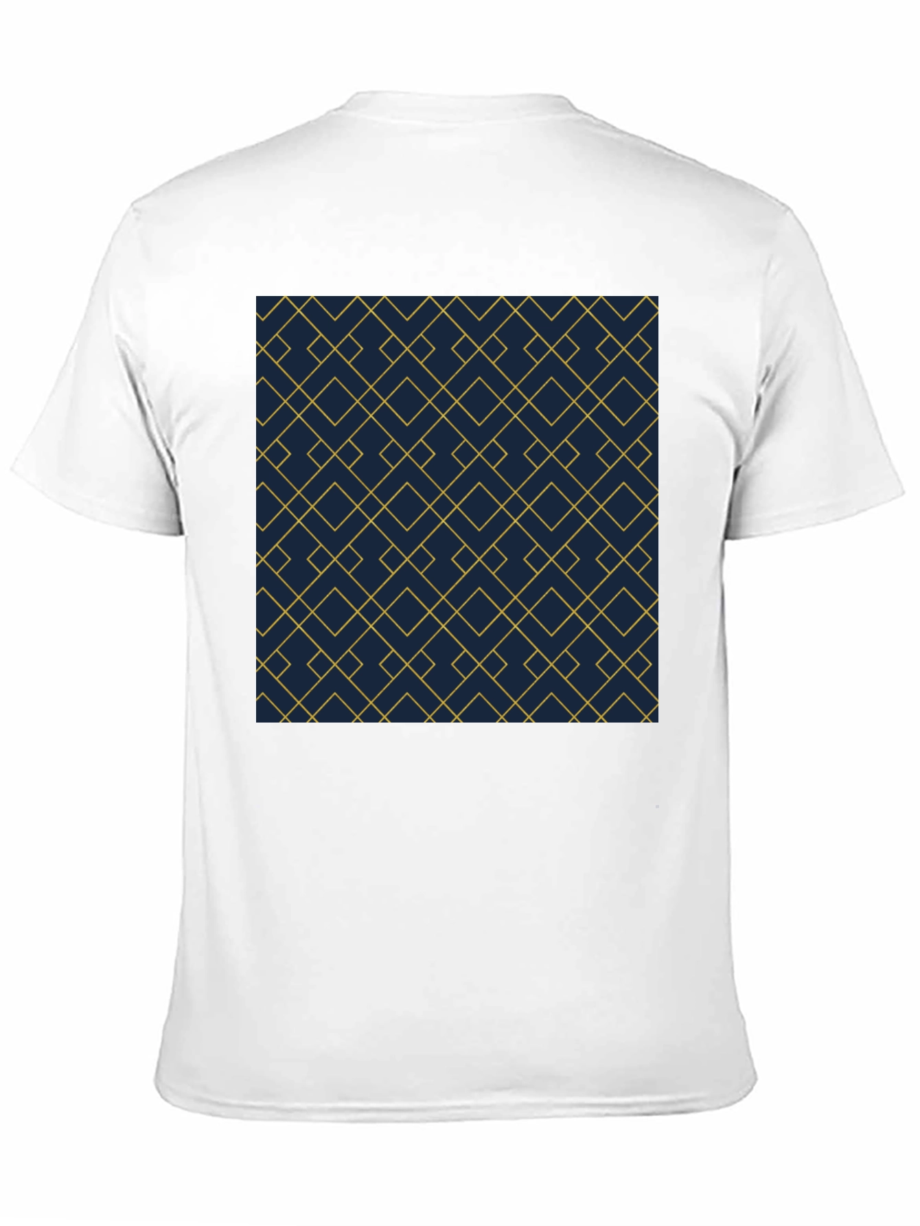Geometric Pattern Tee - Modern Black T-Shirt
