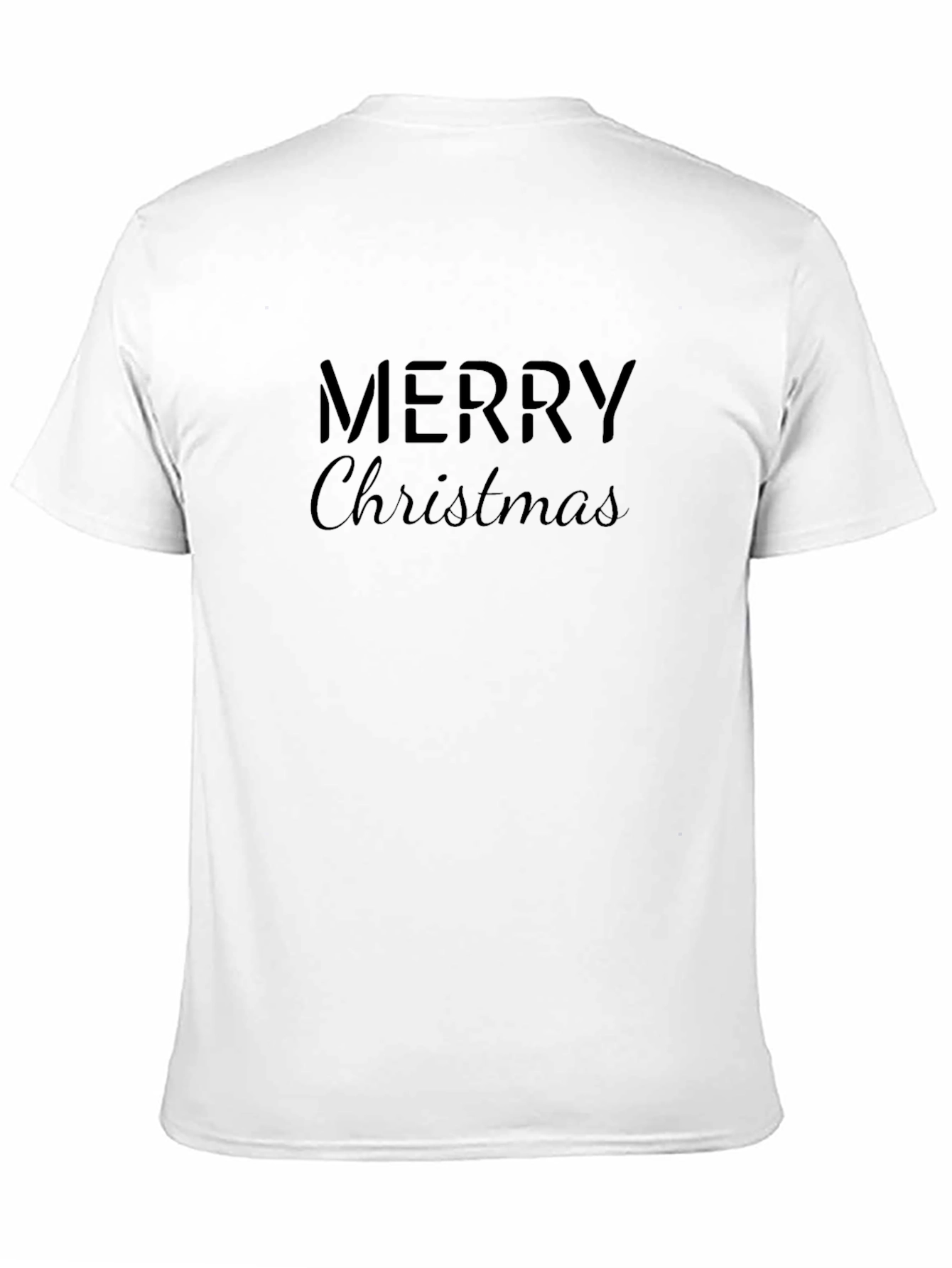 Merry Christmas Black Graphic Tee