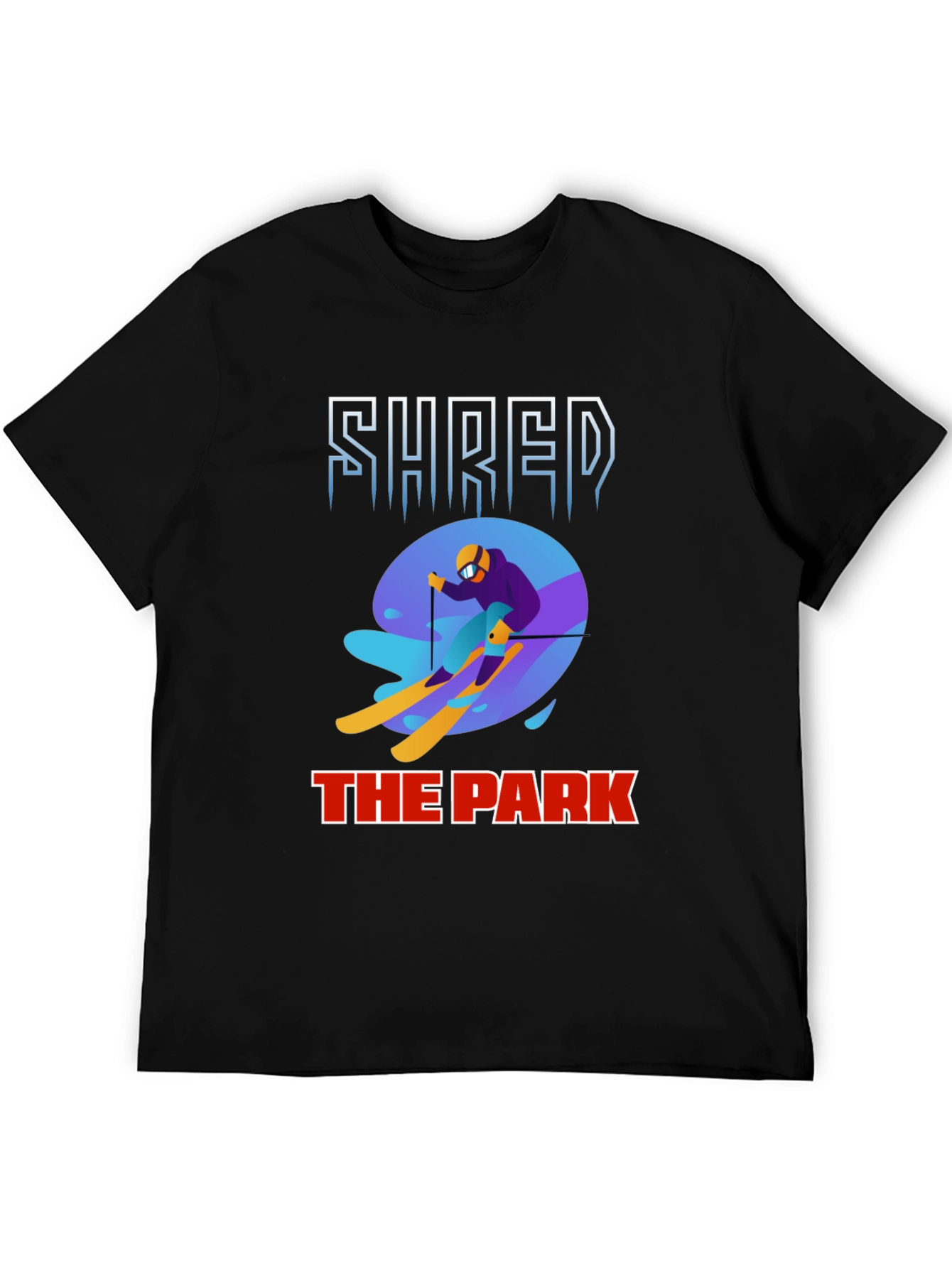 Shred The Park Graphic Tee Skiing T-Shirt