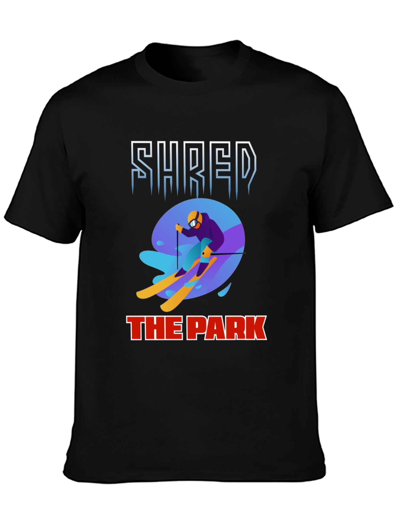 Shred The Park Graphic Tee Skiing T-Shirt