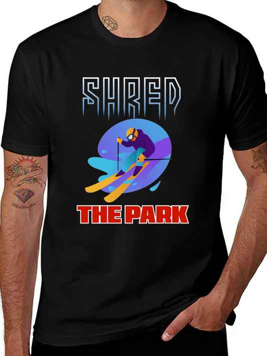 Shred The Park Graphic Tee Skiing T-Shirt