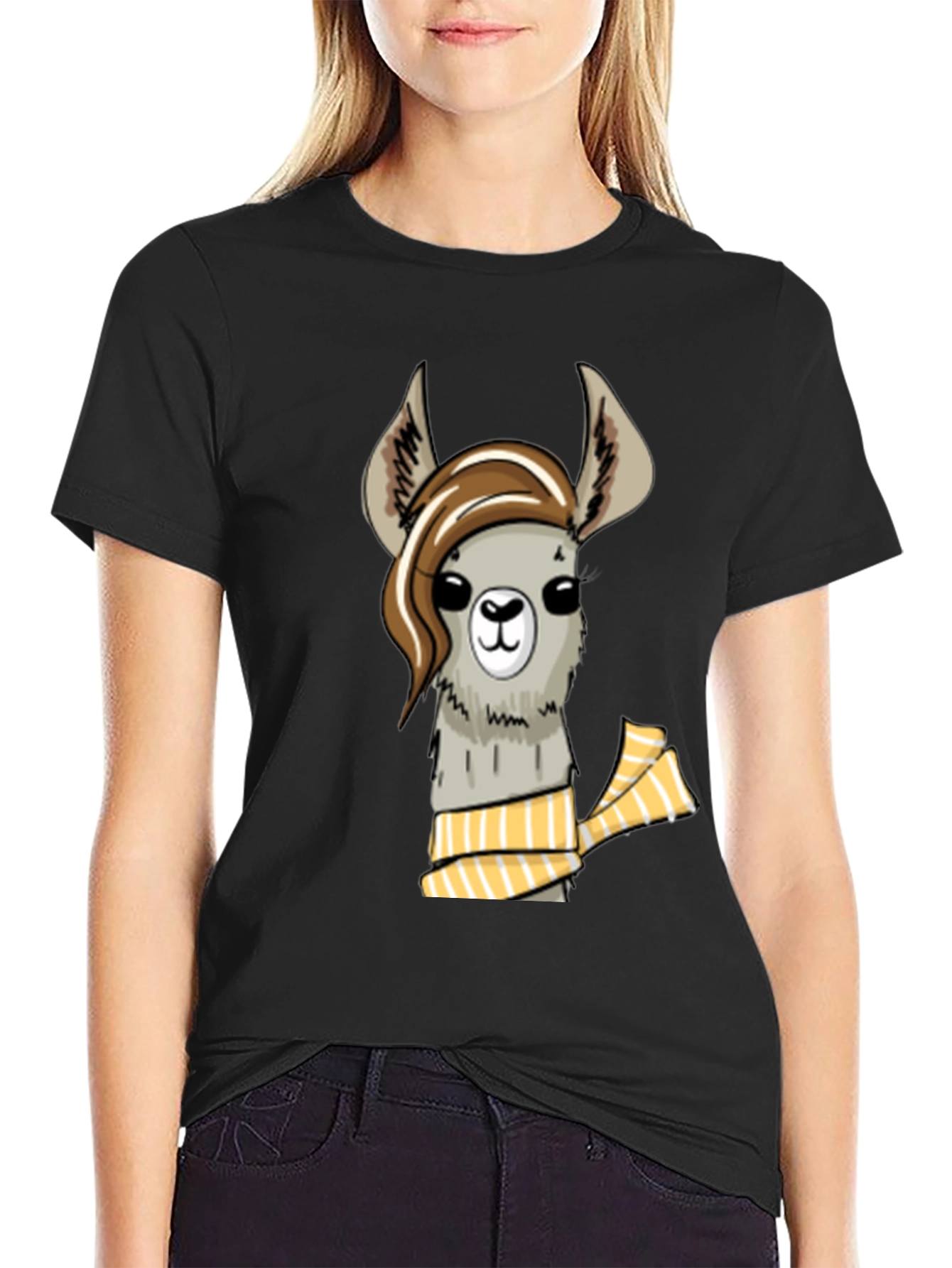 Llama with Scarf Graphic T-Shirt - Stylish and Unique
