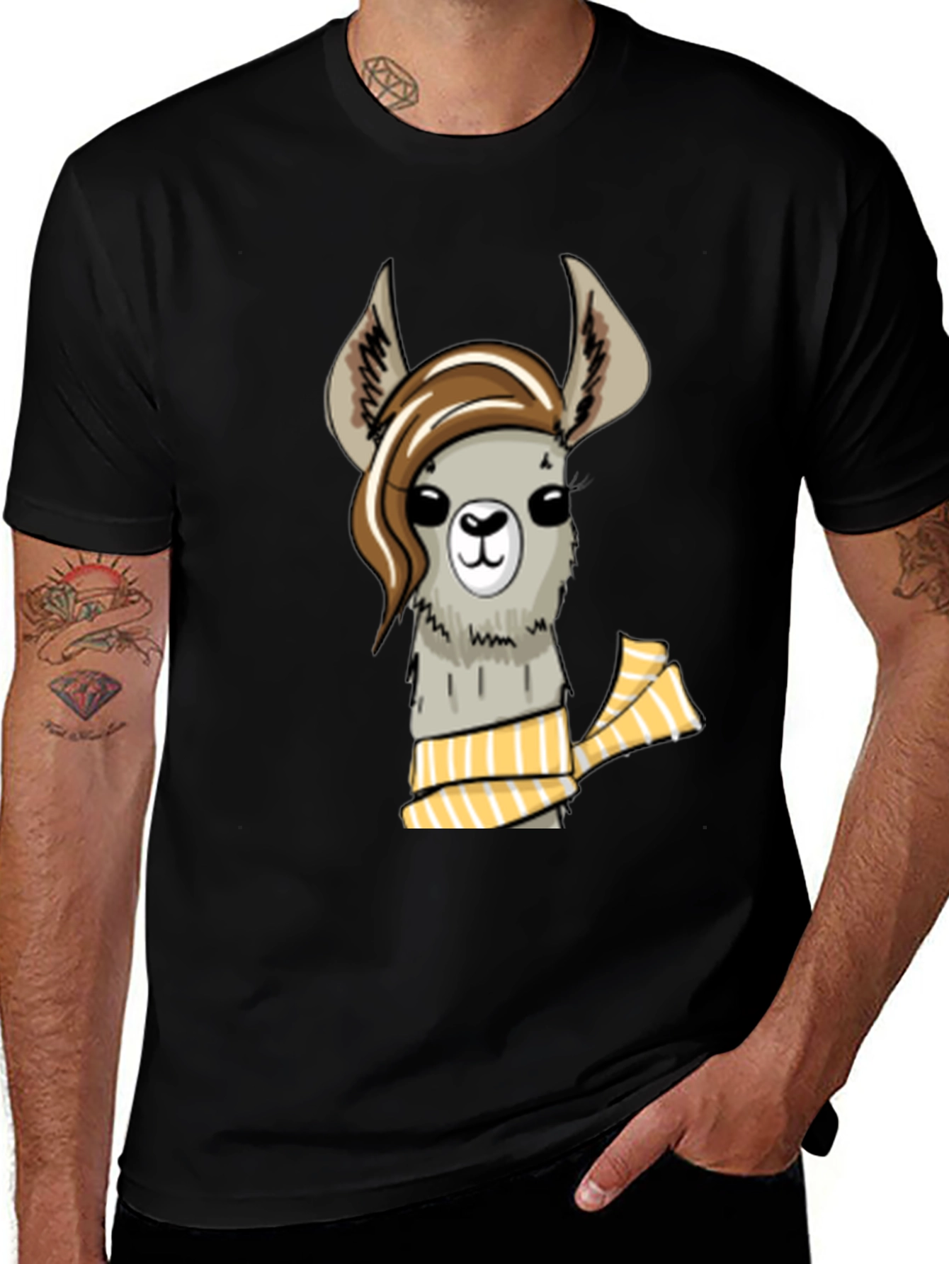 Llama with Scarf Graphic T-Shirt - Stylish and Unique