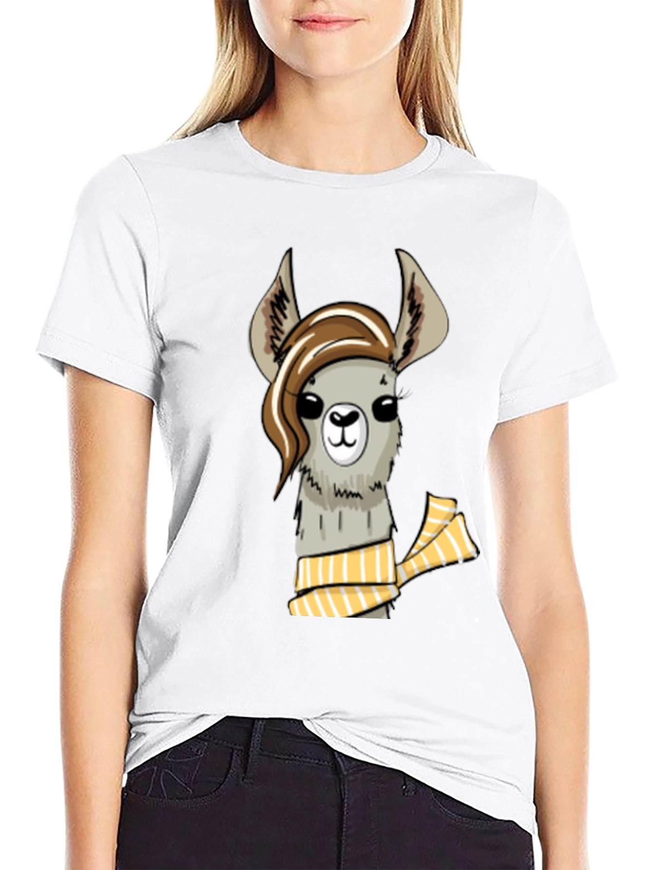 Llama with Scarf Graphic T-Shirt - Stylish and Unique