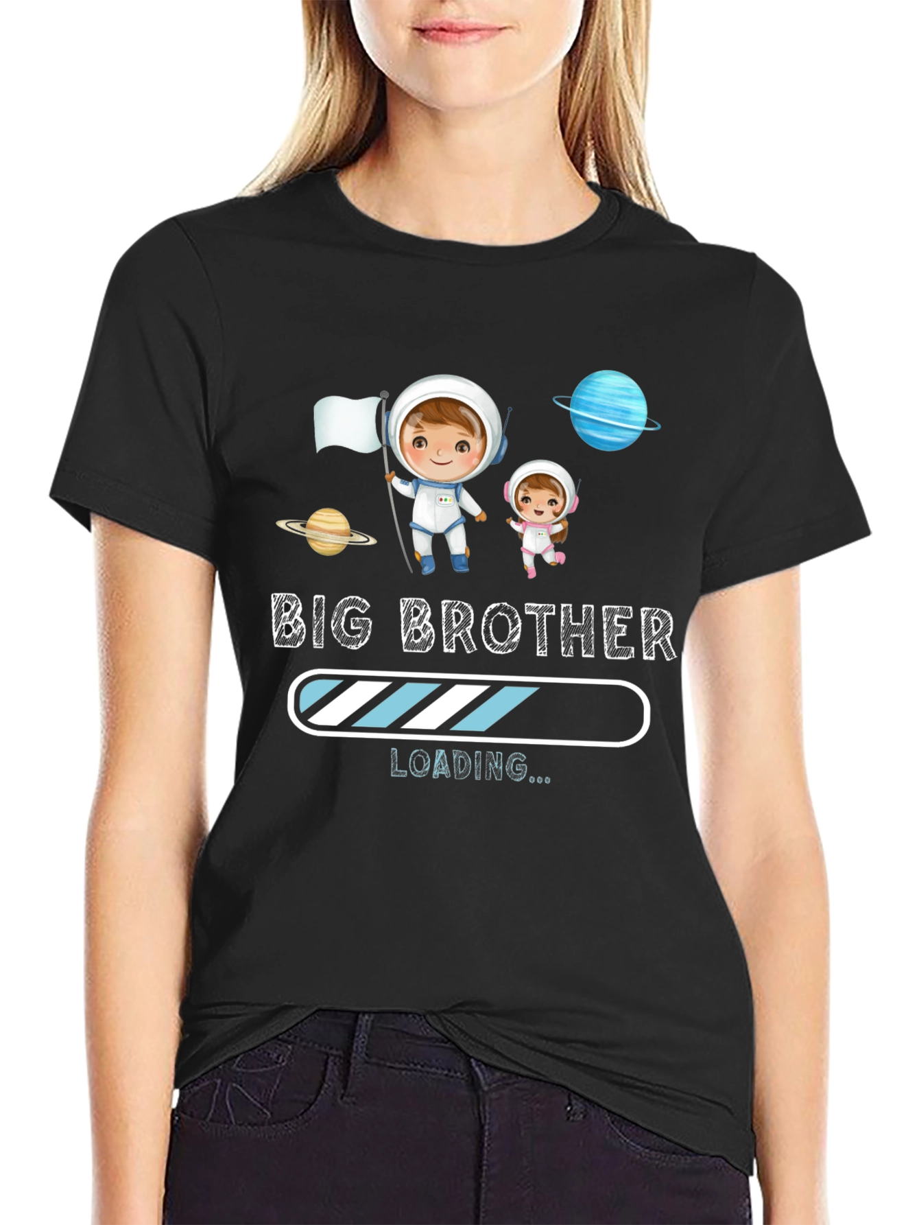 Big Brother Loading T-Shirt - Astronaut Design
