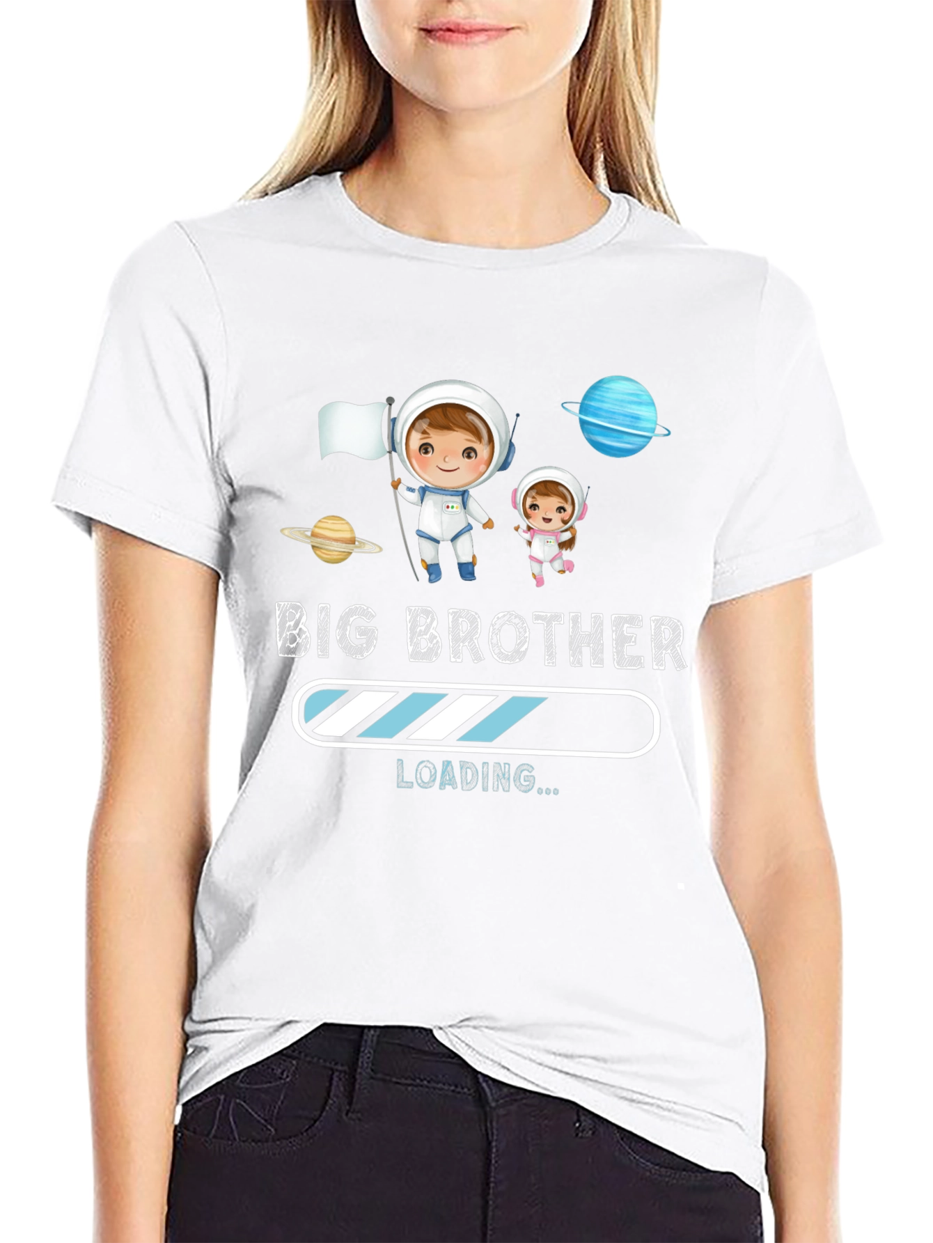 Big Brother Loading T-Shirt - Astronaut Design