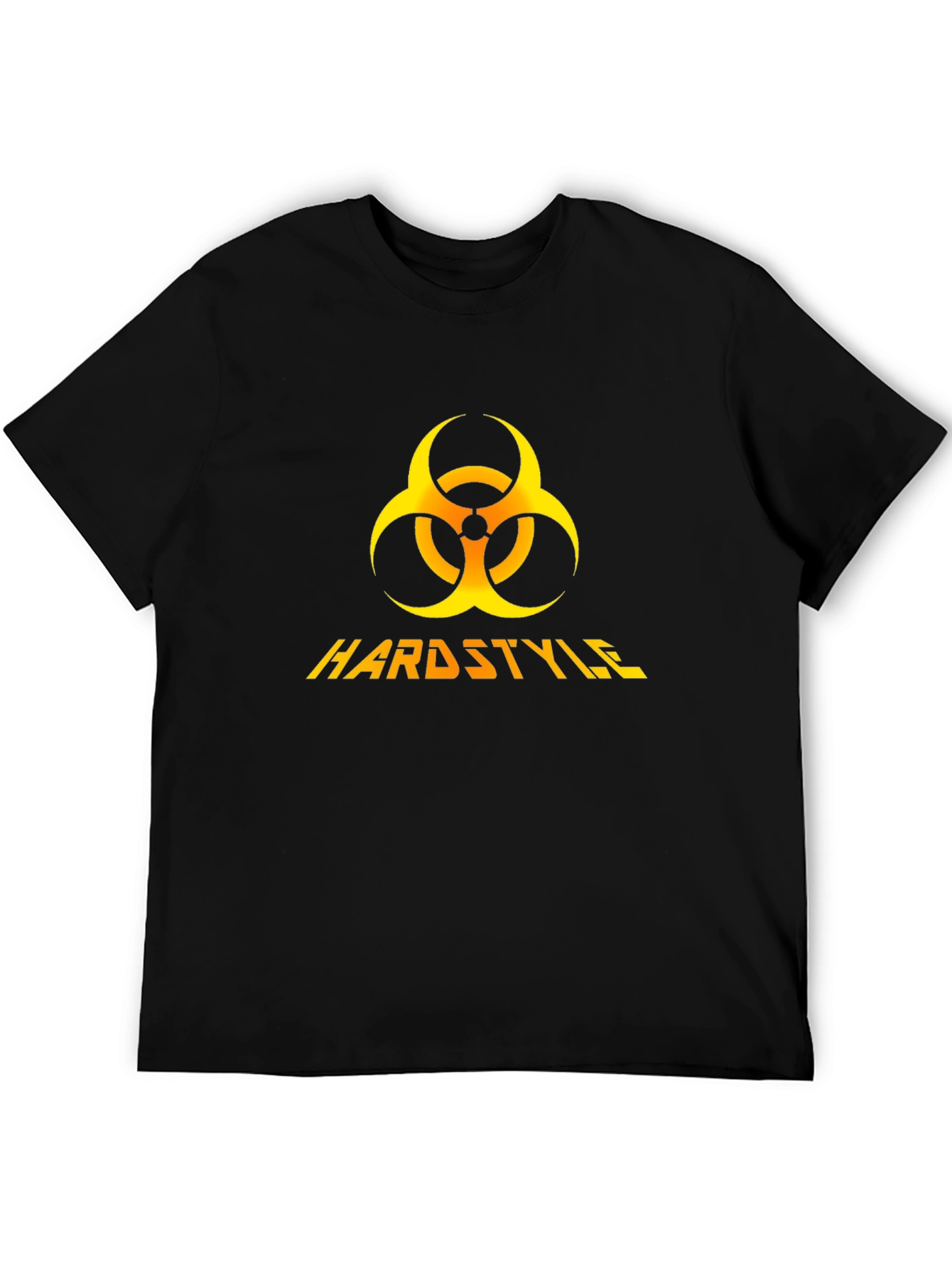 Hardstyle Biohazard Symbol Black Graphic Tee