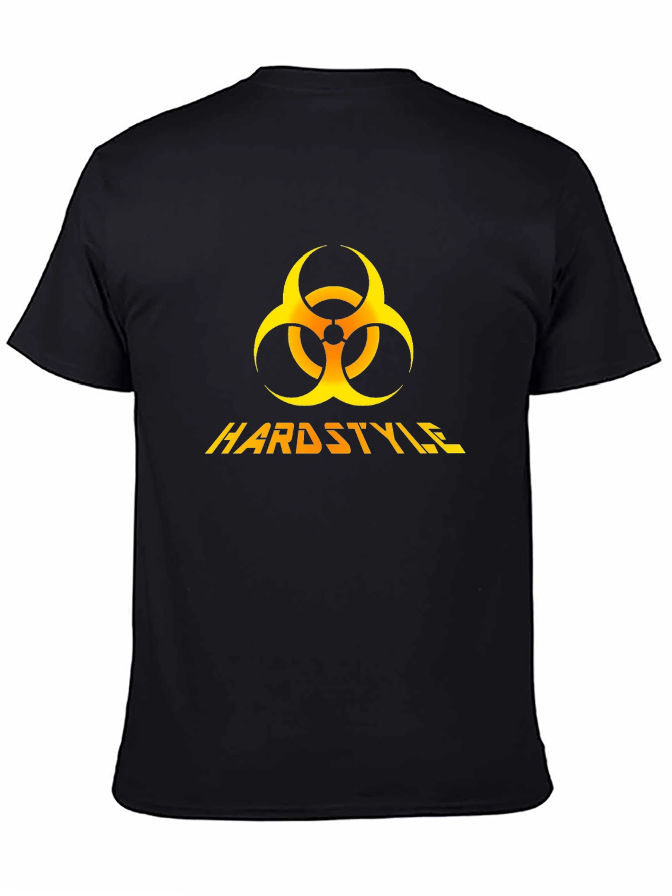 Hardstyle Biohazard Symbol Black Graphic Tee