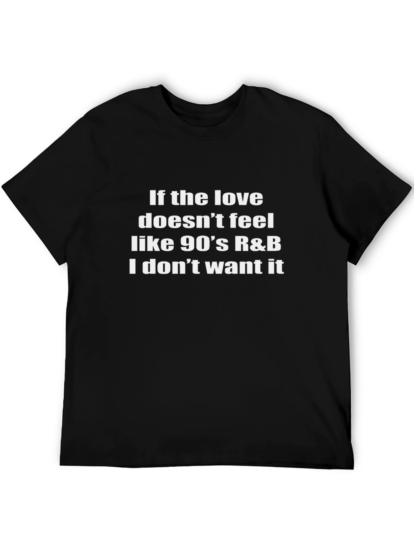 90s R&B Love Tee - Unisex Black T-Shirt