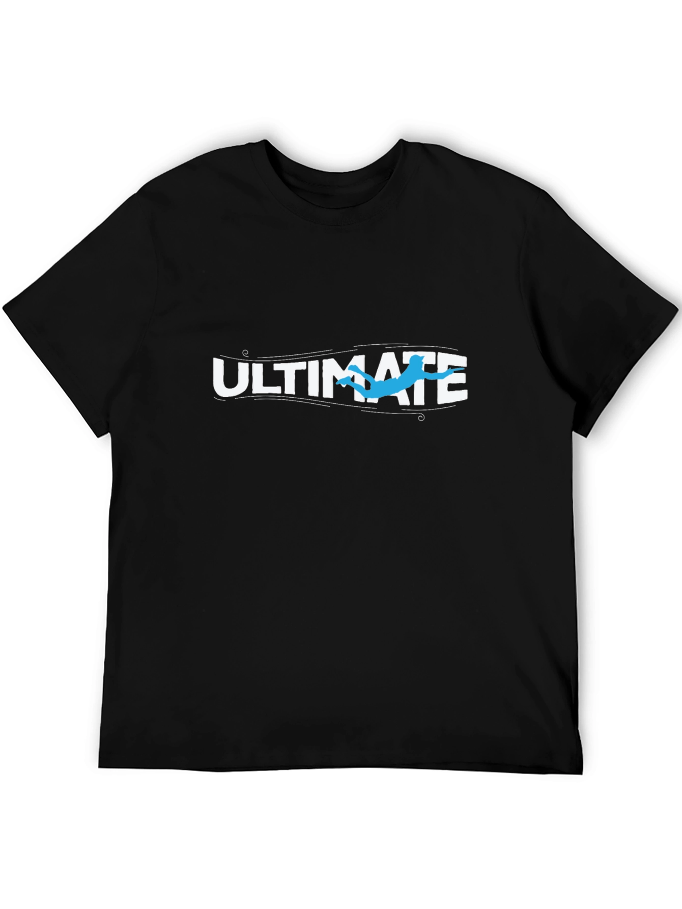 Ultimate Frisbee Black Graphic Tee