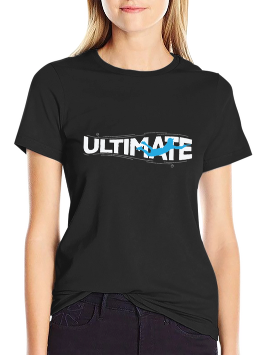 Ultimate Frisbee Black Graphic Tee