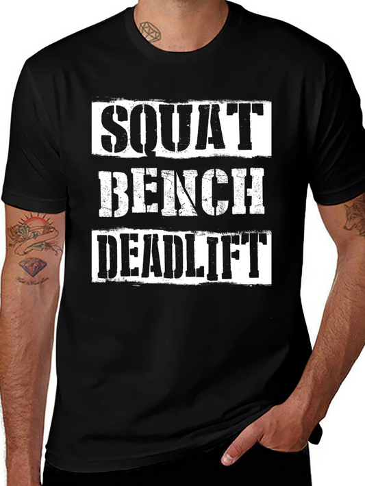 Squat Bench Deadlift Gym Workout T-Shirt