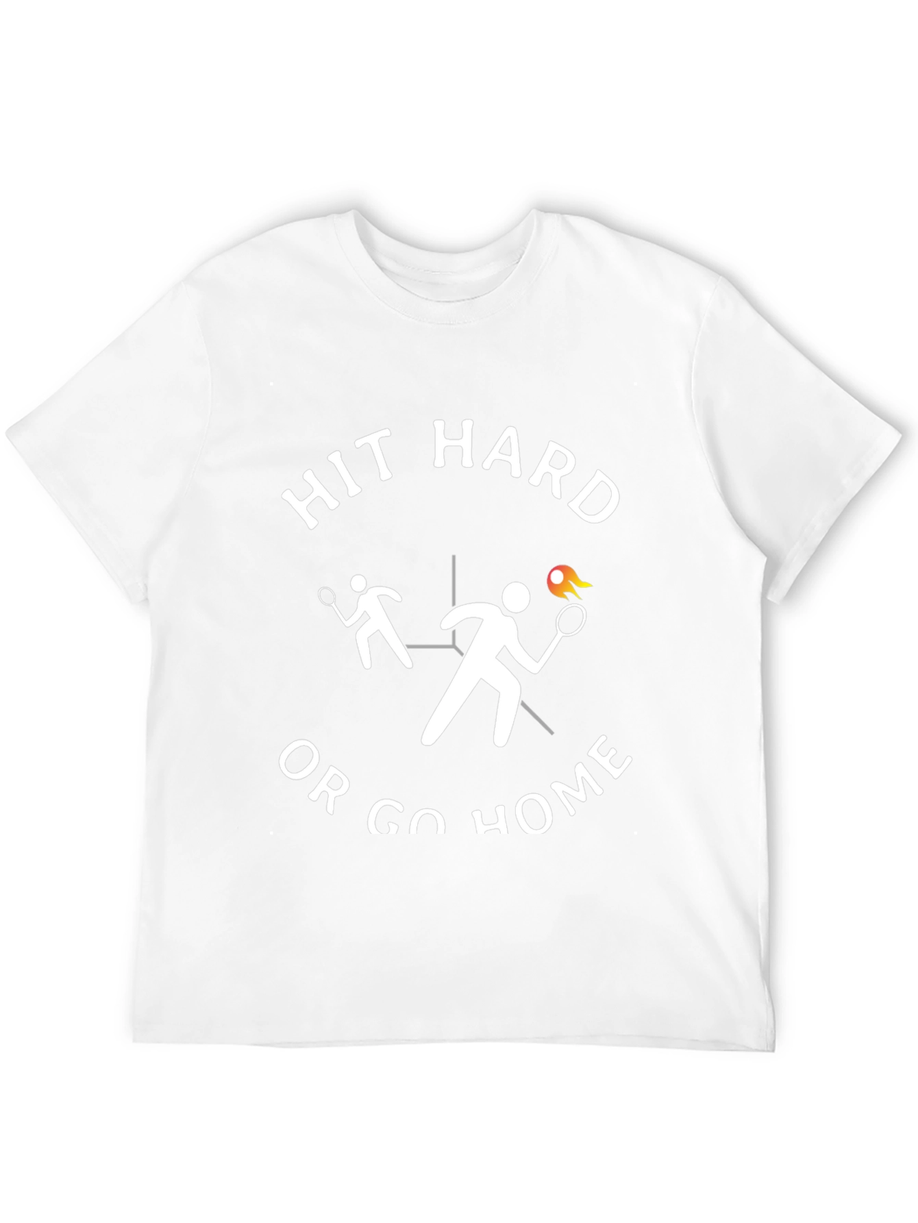 Hit Hard or Go Home Black Graphic Tee
