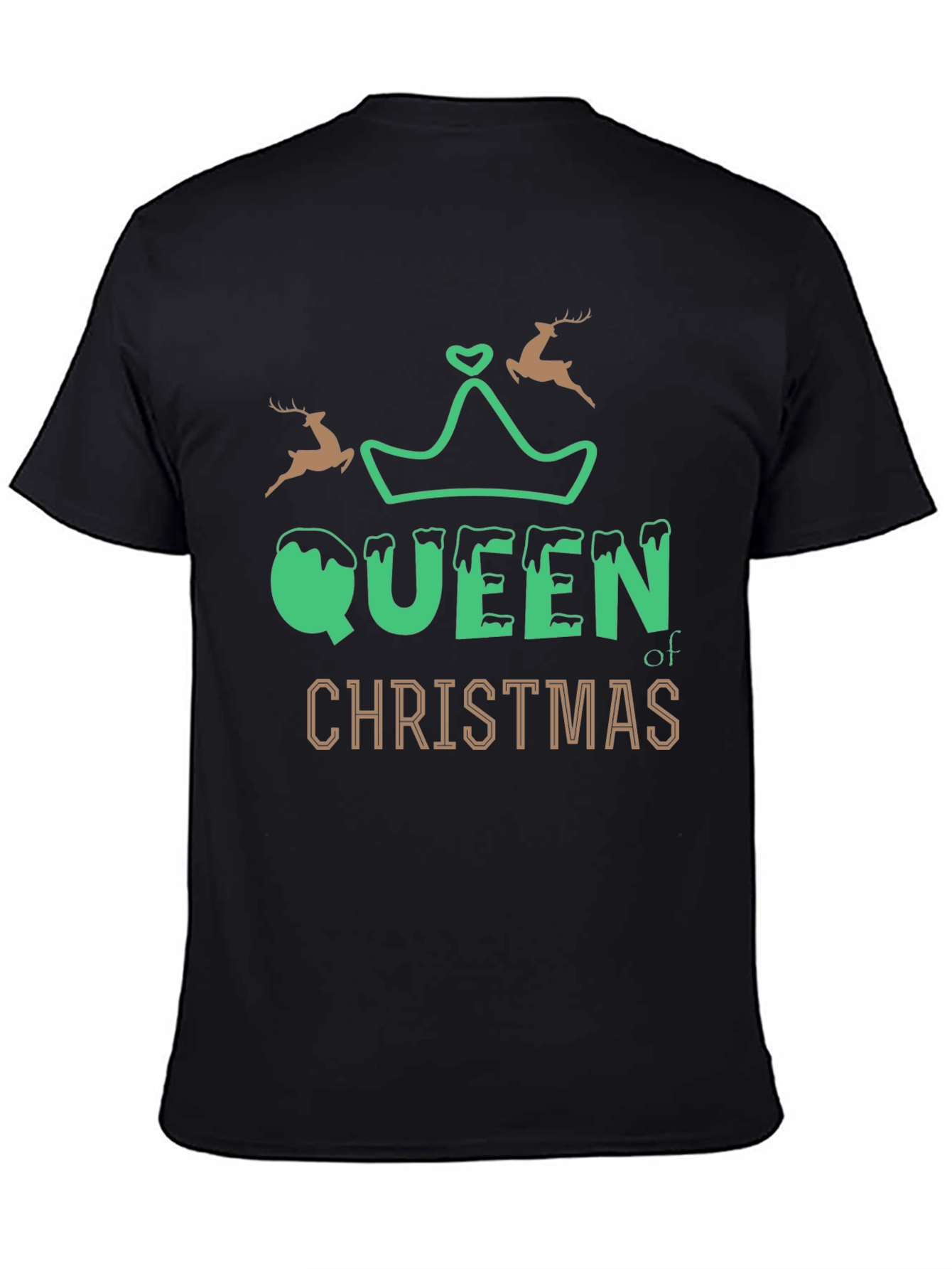 Queen of Christmas Graphic Tee - Holiday Shirt