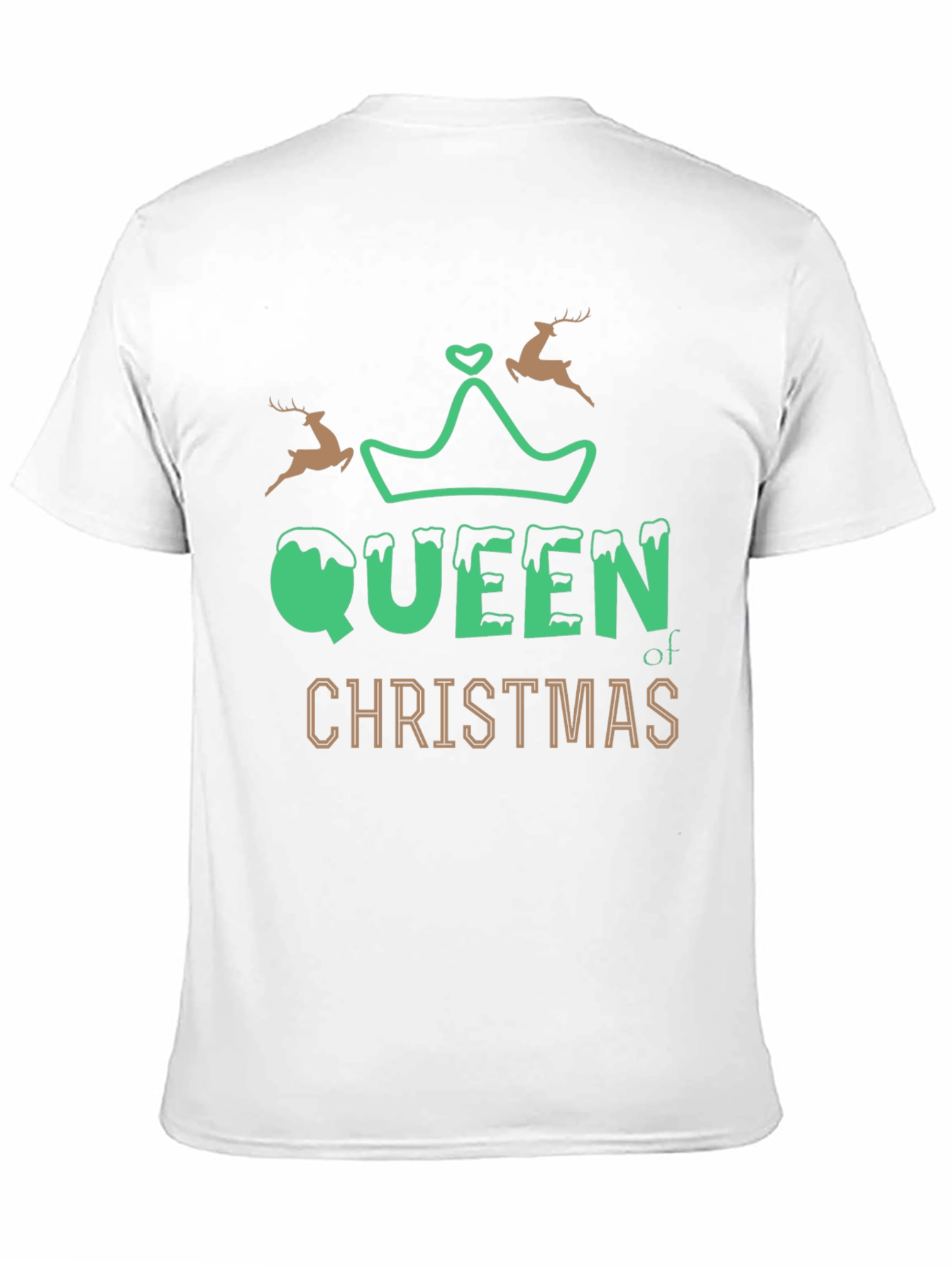Queen of Christmas Graphic Tee - Holiday Shirt