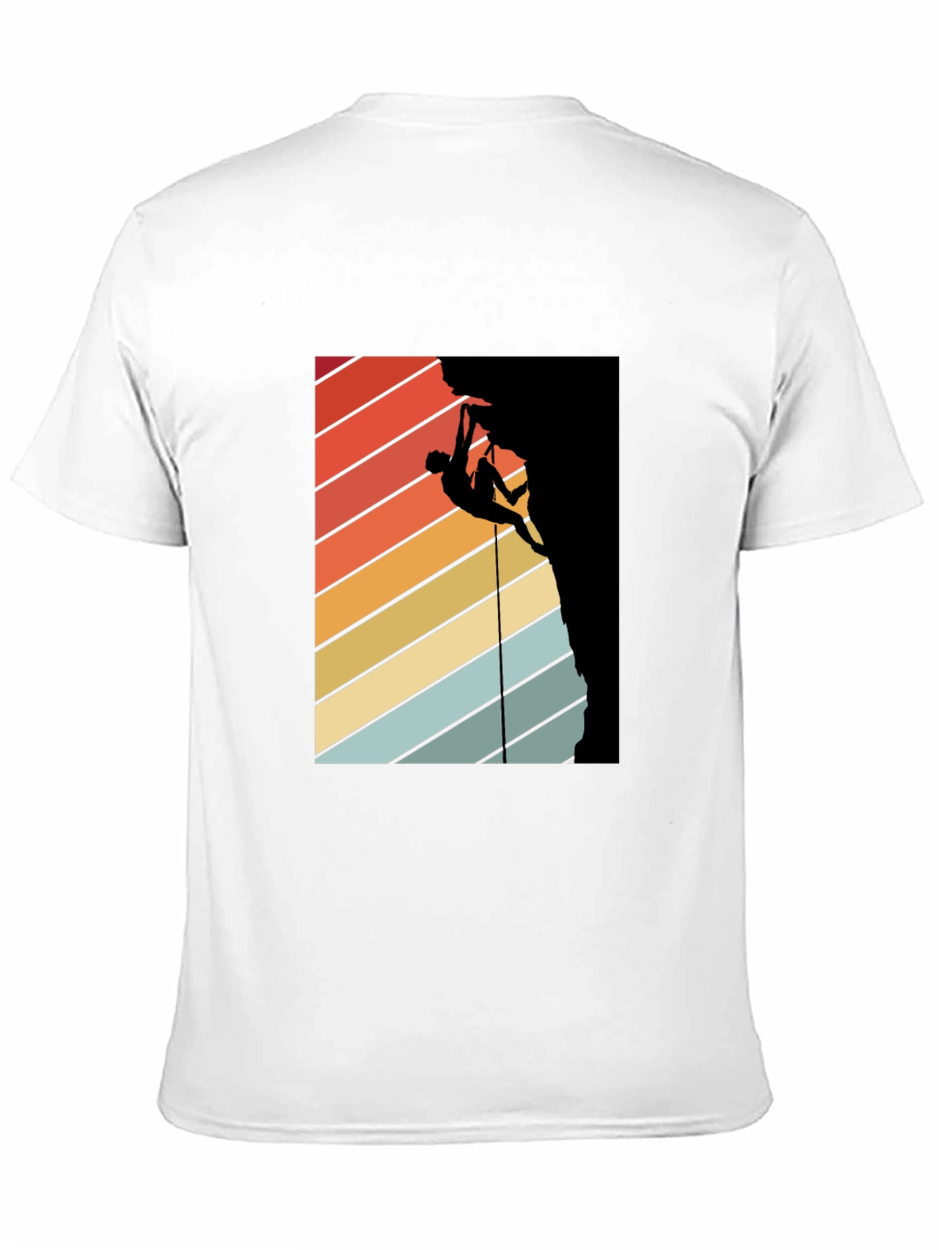 Retro Climbing T-Shirt - Black Graphic Tee