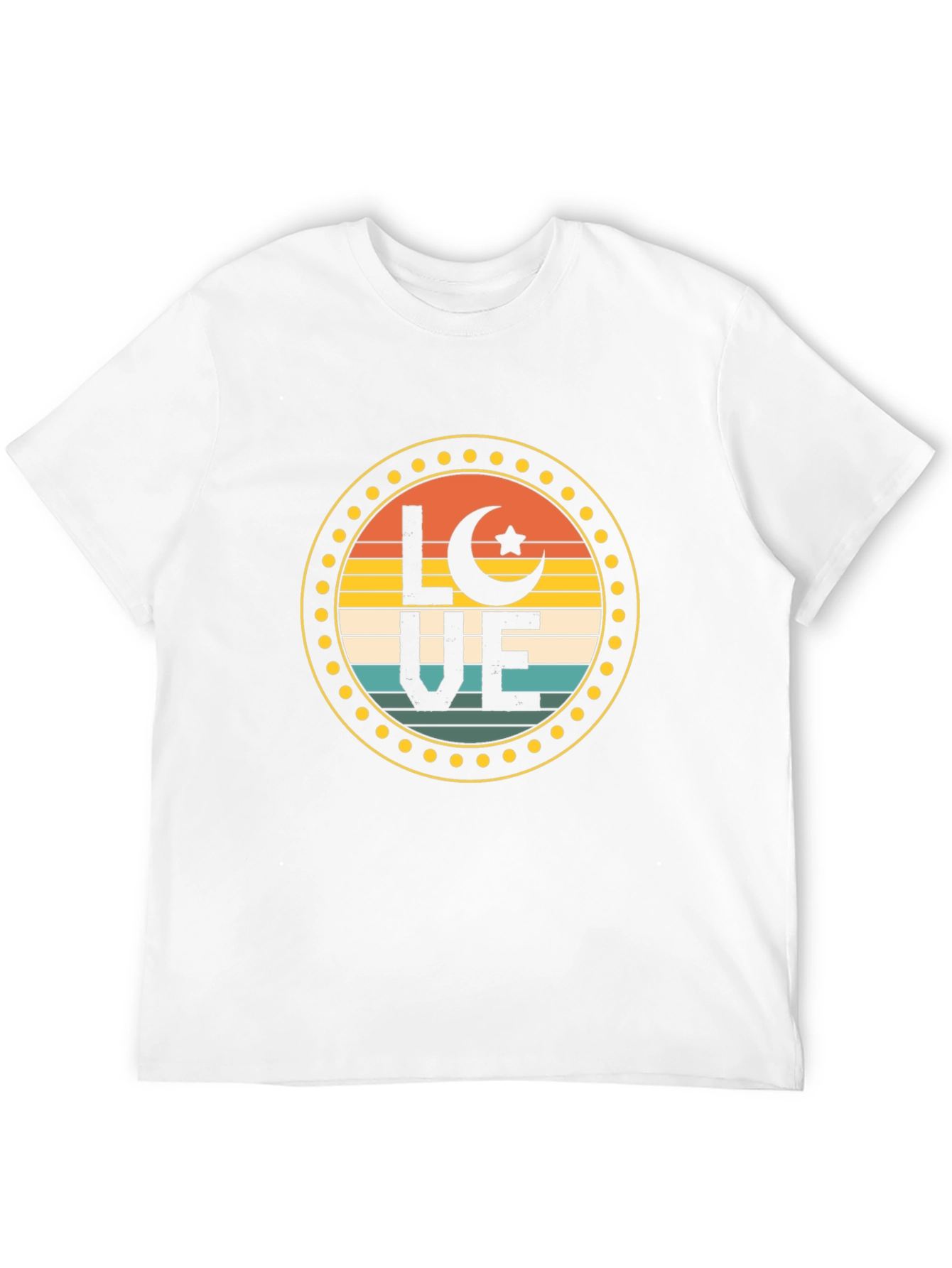 LOVE Crescent Moon Star T-Shirt