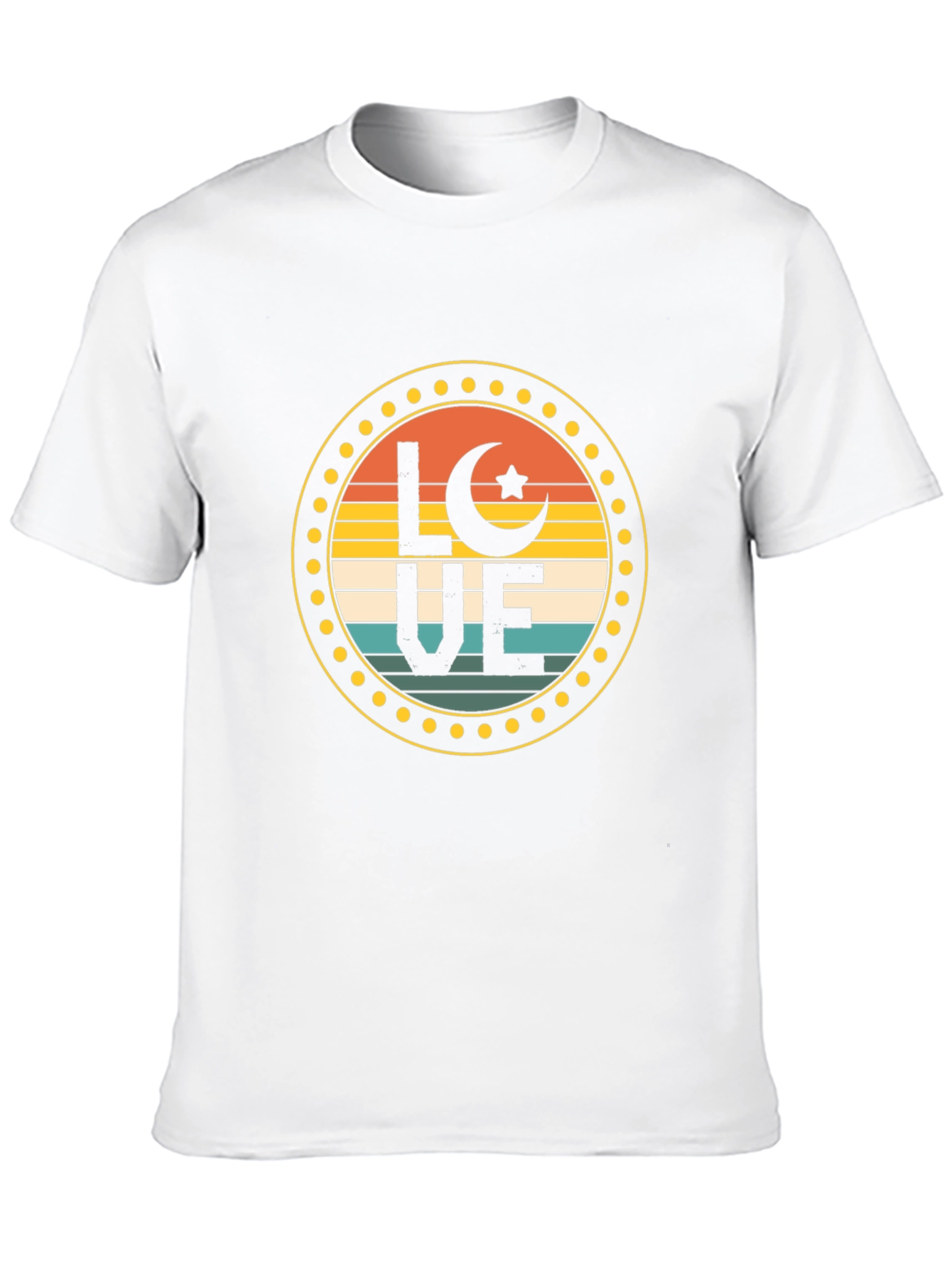 LOVE Crescent Moon Star T-Shirt