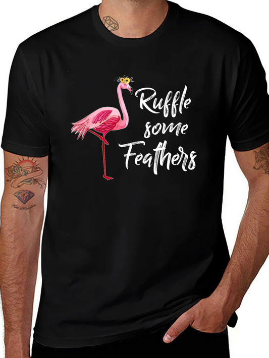 Ruffle Some Feathers Flamingo T-Shirt