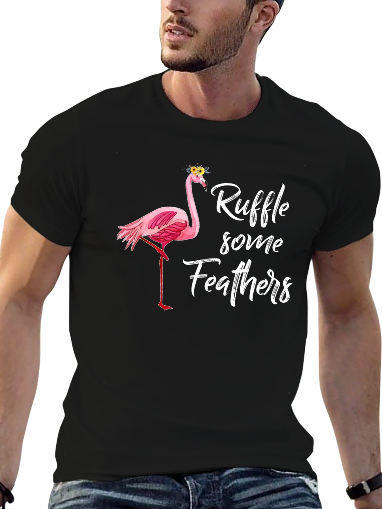 Ruffle Some Feathers Flamingo T-Shirt