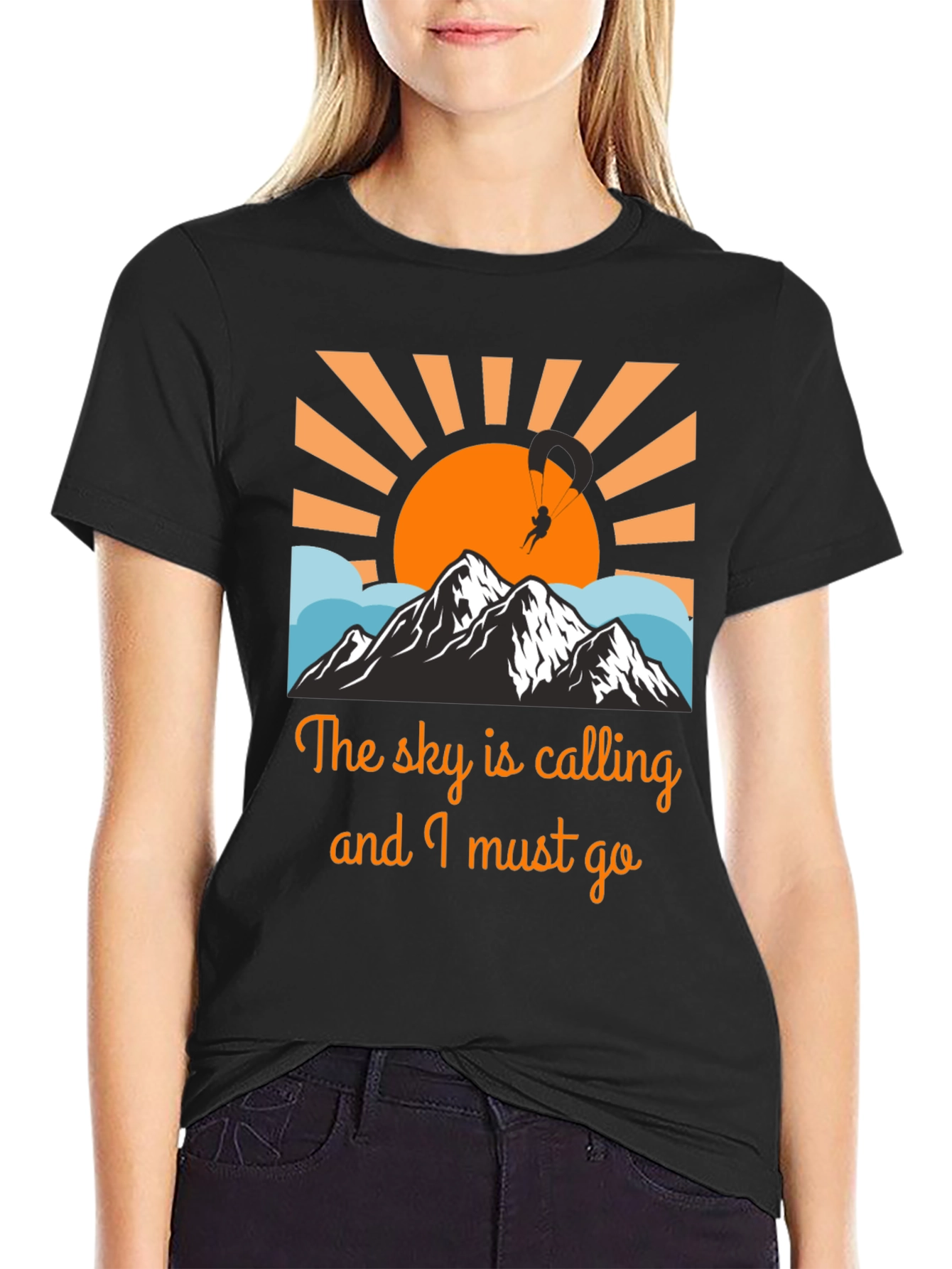 Sky Calling Paragliding Graphic Tee