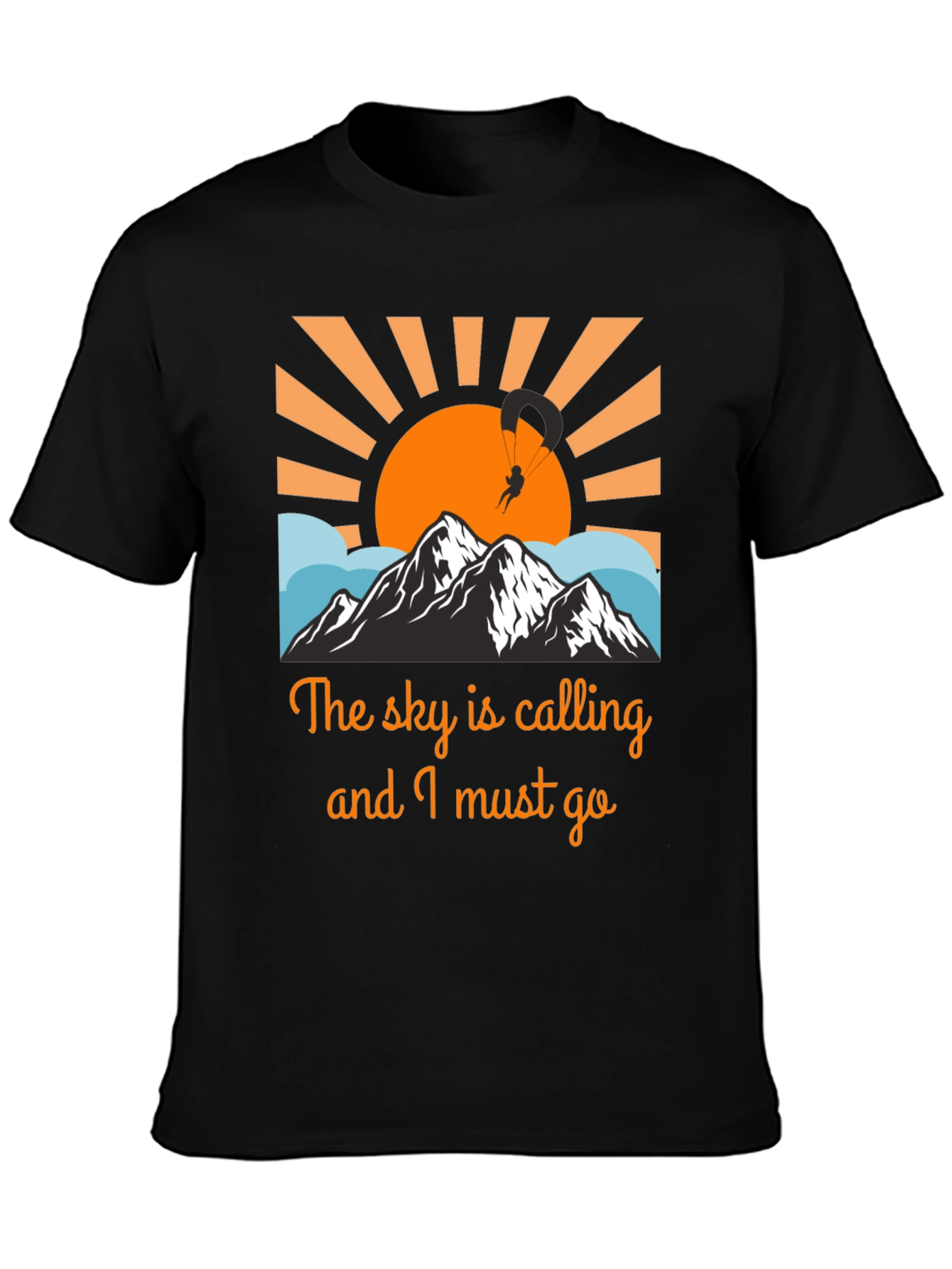 Sky Calling Paragliding Graphic Tee