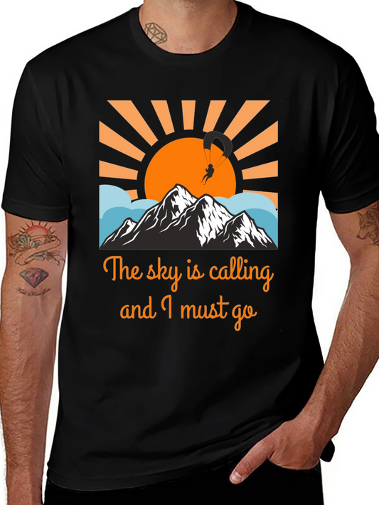 Sky Calling Paragliding Graphic Tee