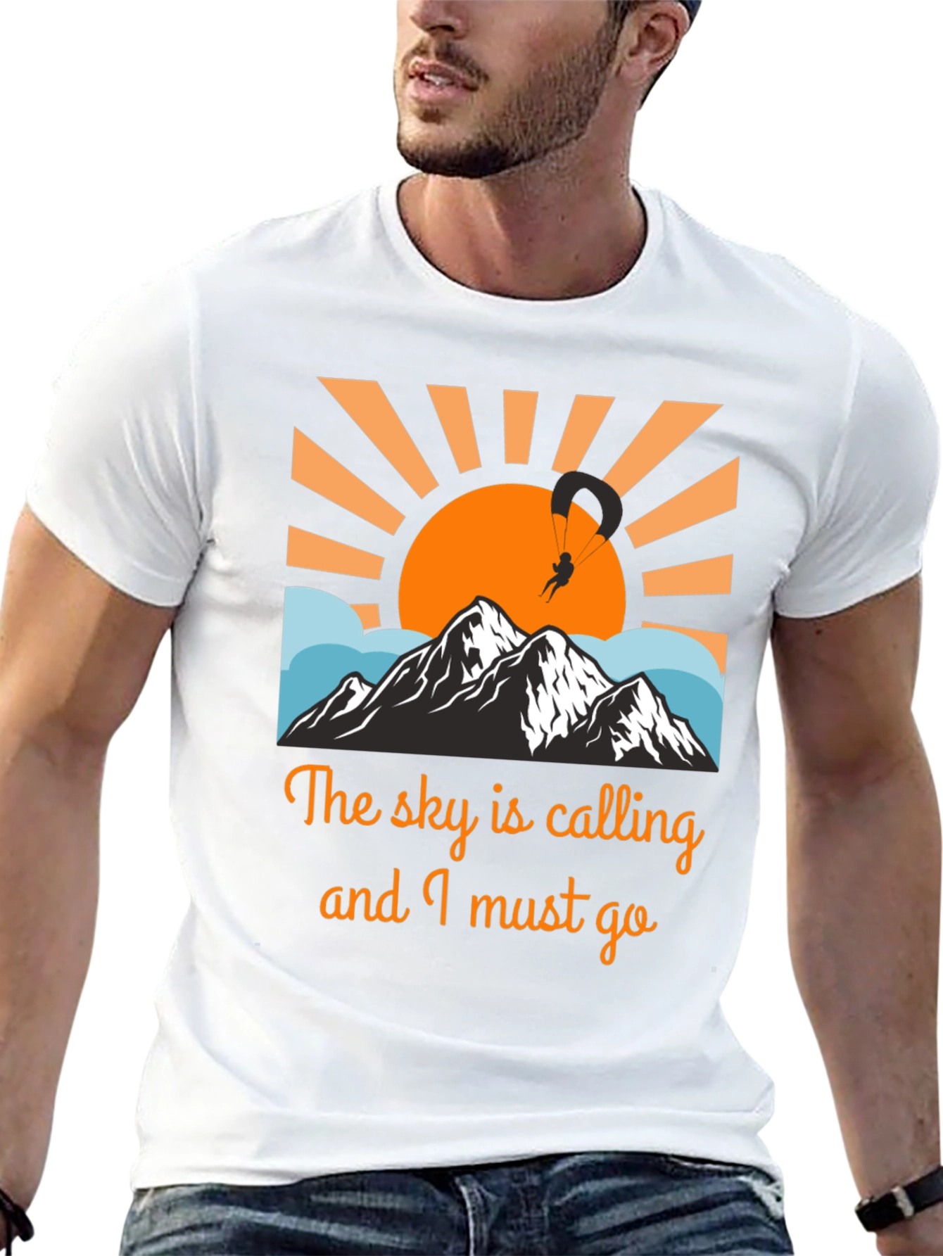 Sky Calling Paragliding Graphic Tee