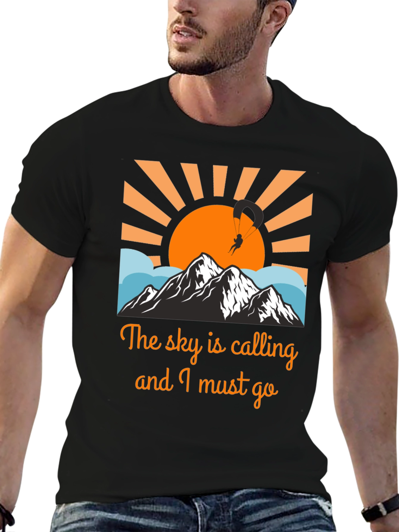 Sky Calling Paragliding Graphic Tee