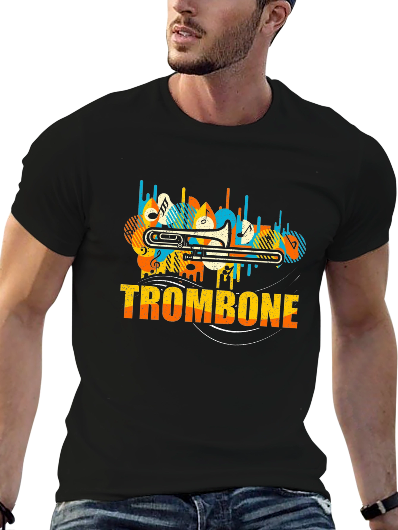Trombone Music T-Shirt - Musicians Apparel