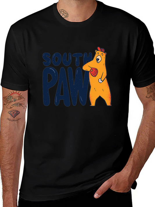 Southpaw Baseball Bear T-Shirt