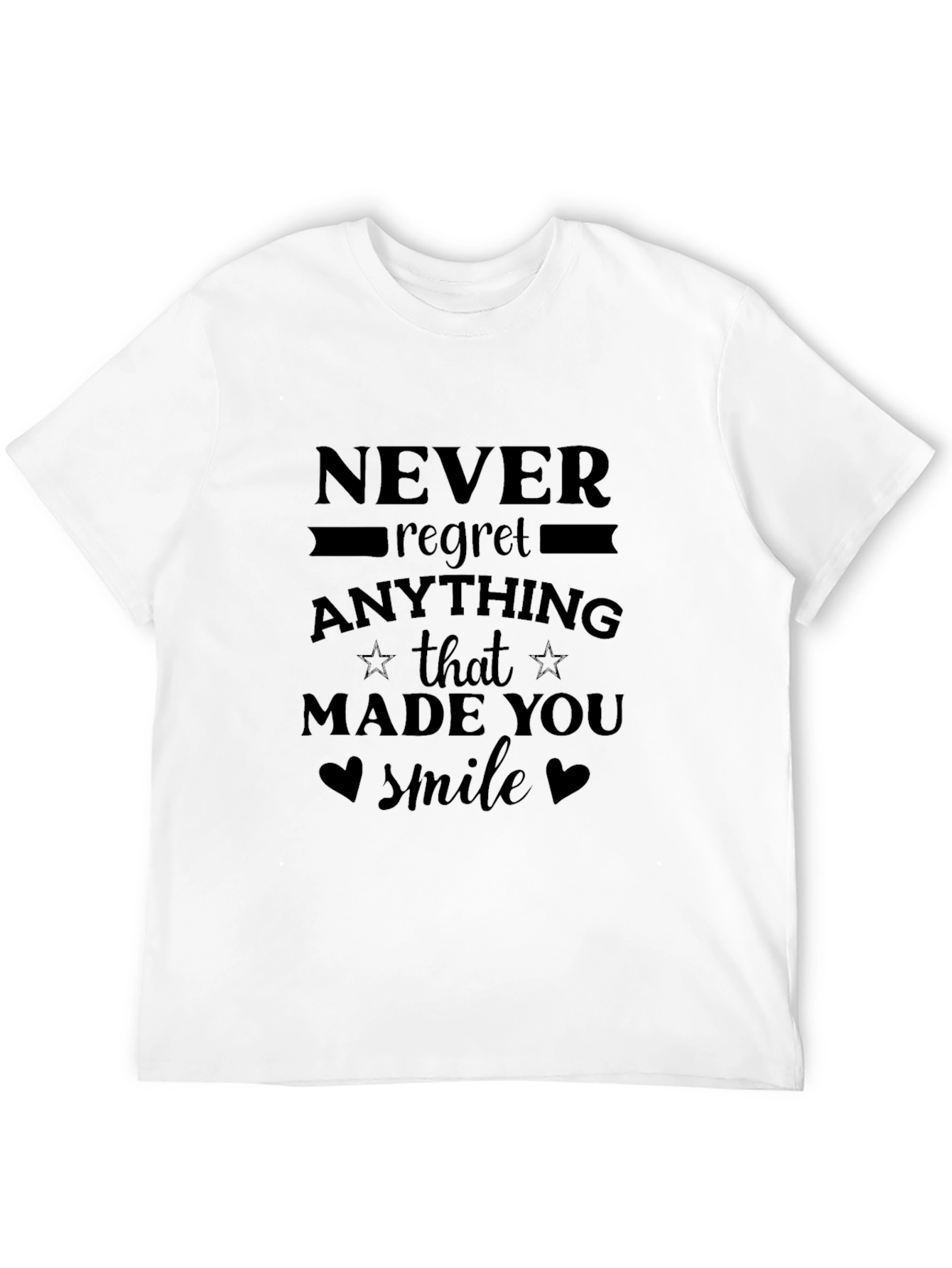 Never Regret T-Shirt - Inspirational Graphic Tee