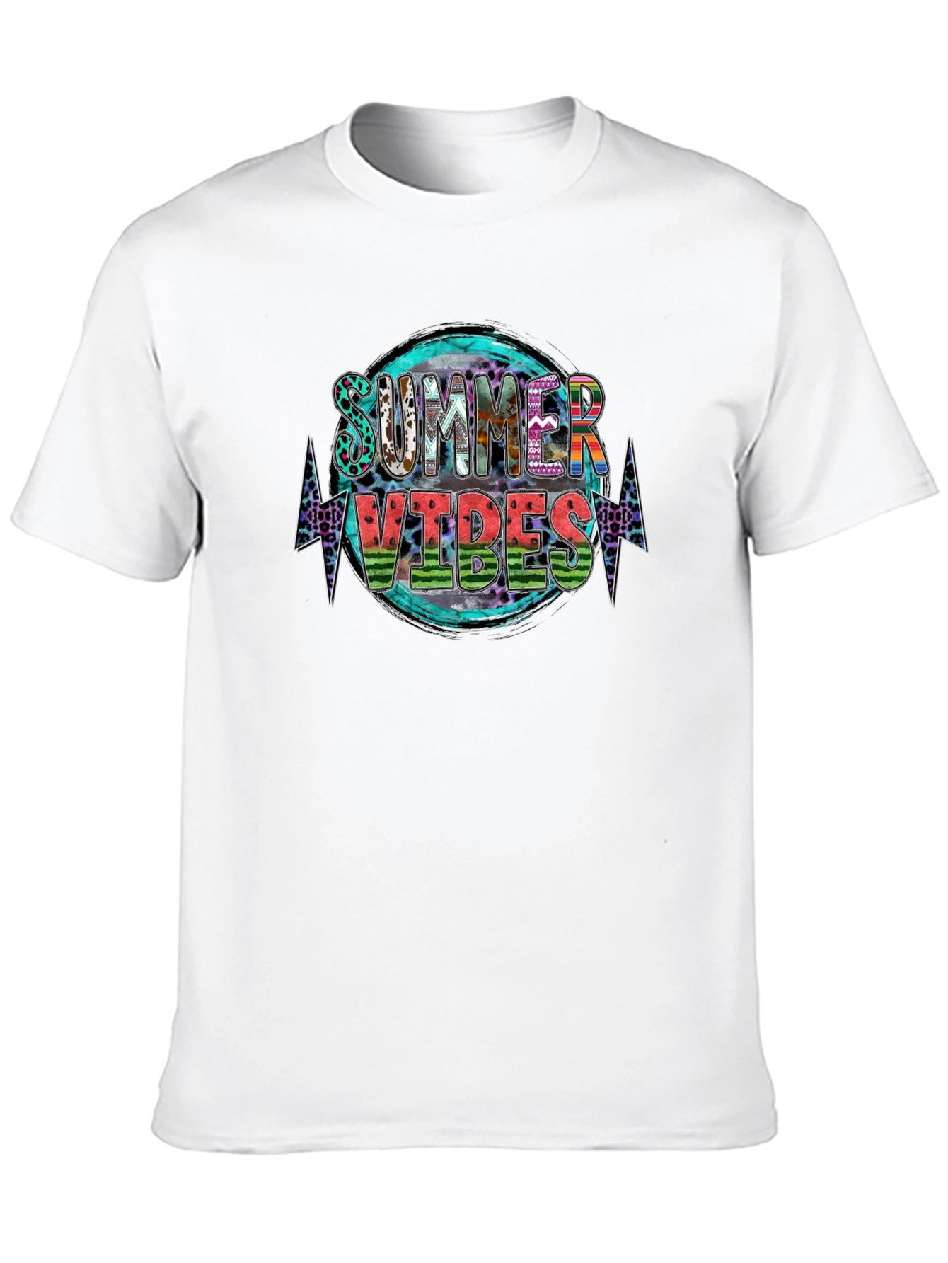 Summer Vibes Graphic Tee - Stylish Black T-Shirt