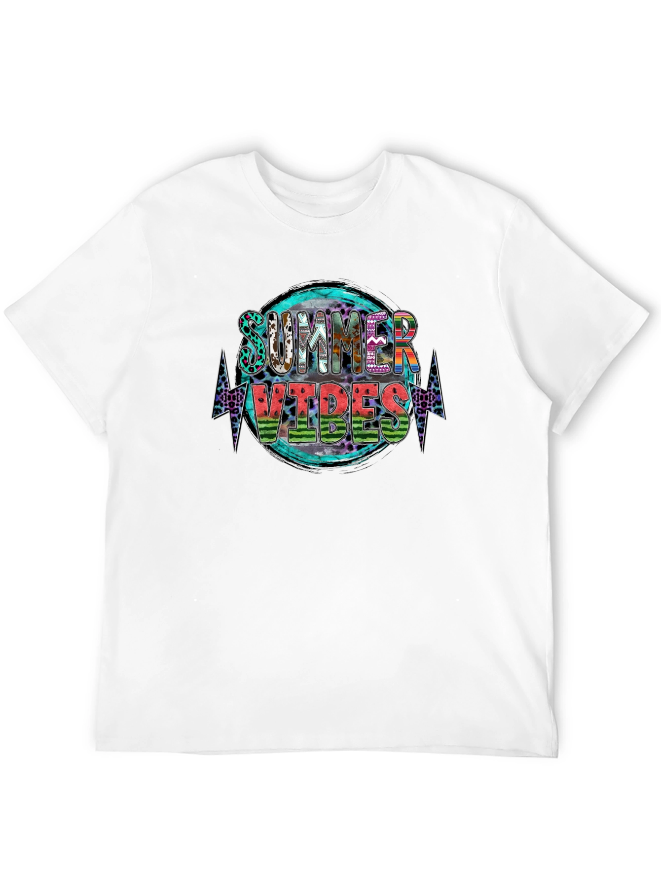 Summer Vibes Graphic Tee - Stylish Black T-Shirt