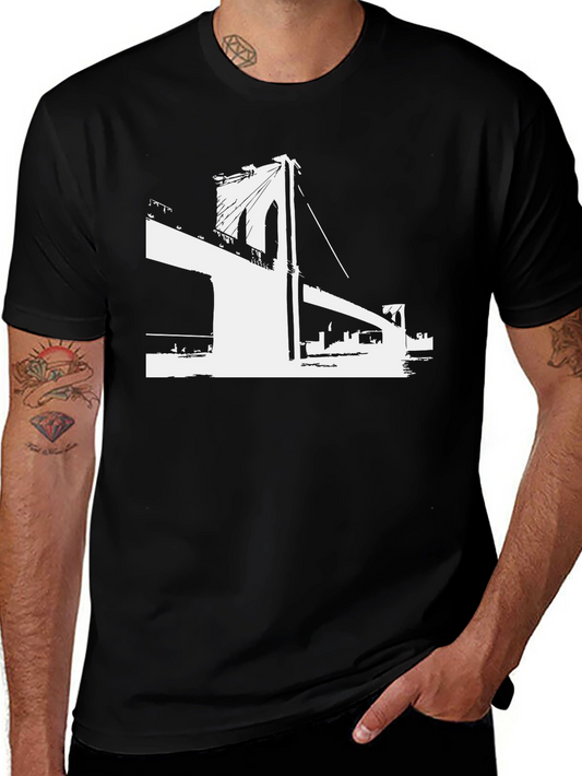 Brooklyn Bridge Graphic Tee - Black