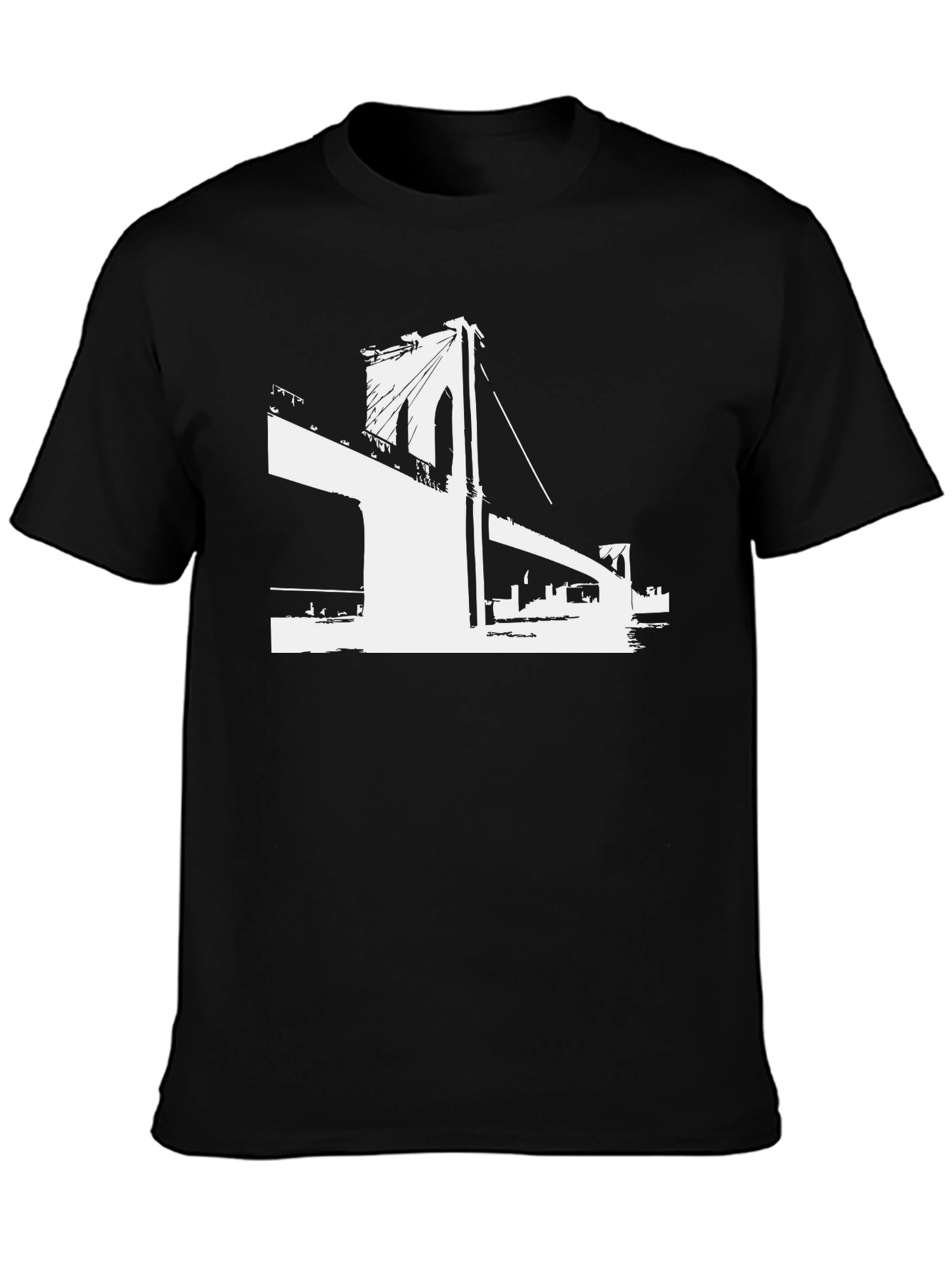 Brooklyn Bridge Graphic Tee - Black