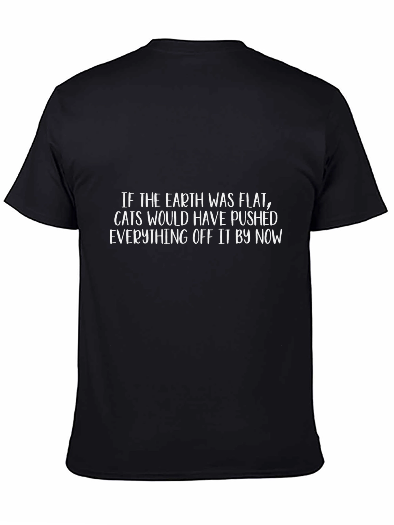 Funny Flat Earth Cat Graphic Tee