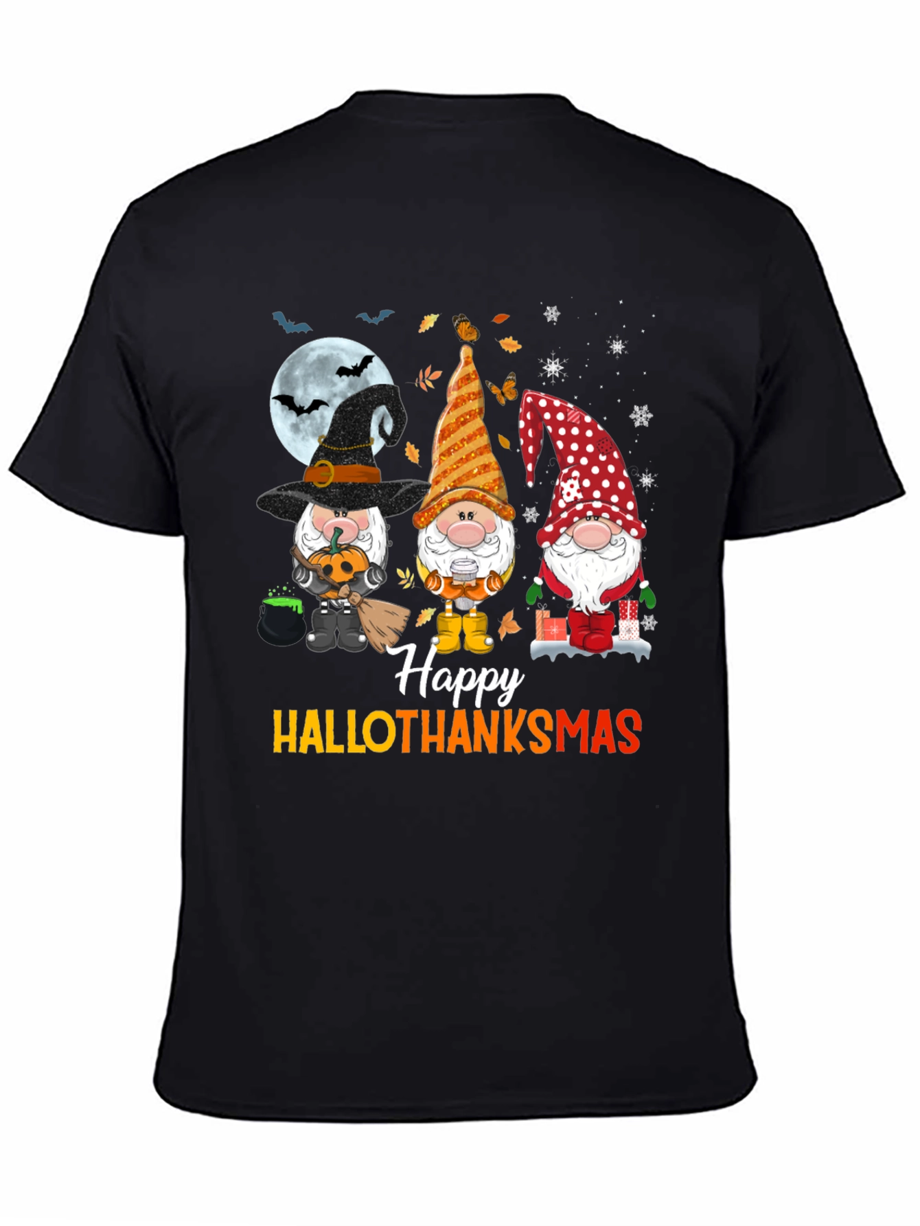 HalloThanksmas Gnomes T-Shirt