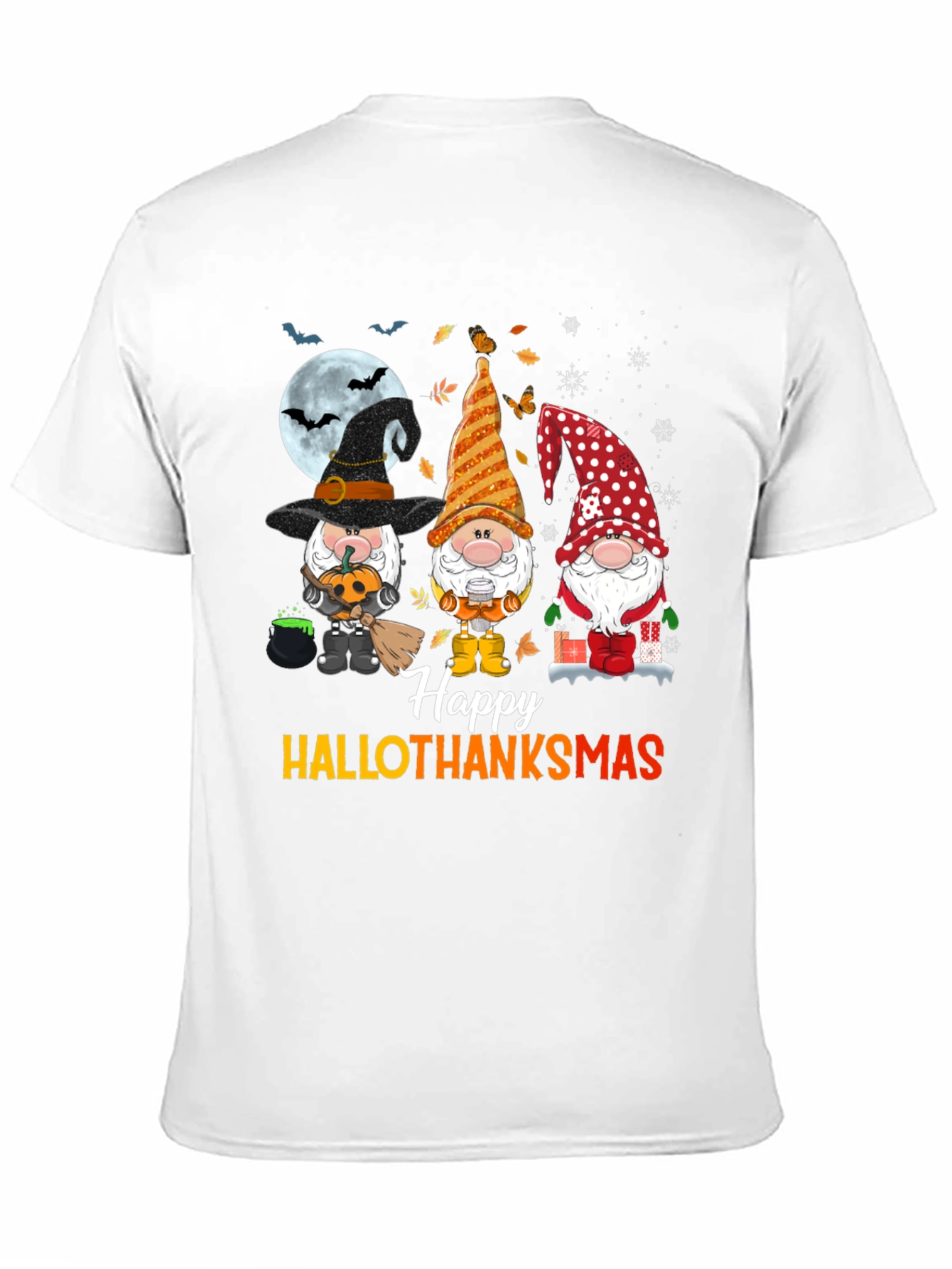 HalloThanksmas Gnomes T-Shirt
