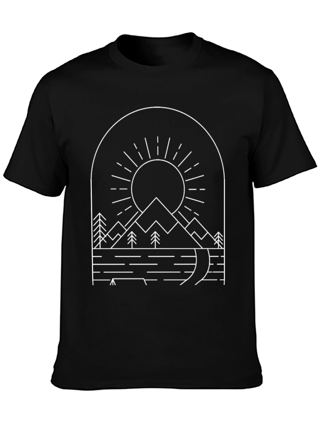 Minimalist Mountain Graphic Tee