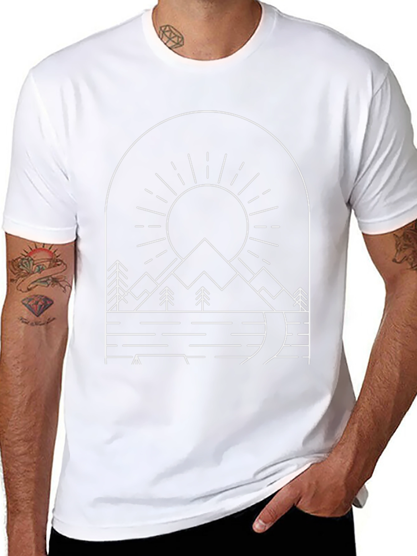 Minimalist Mountain Graphic Tee