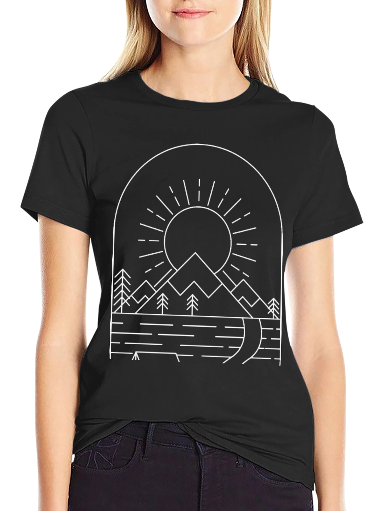 Minimalist Mountain Graphic Tee
