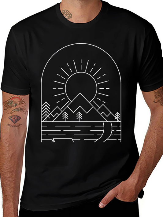Minimalist Mountain Graphic Tee